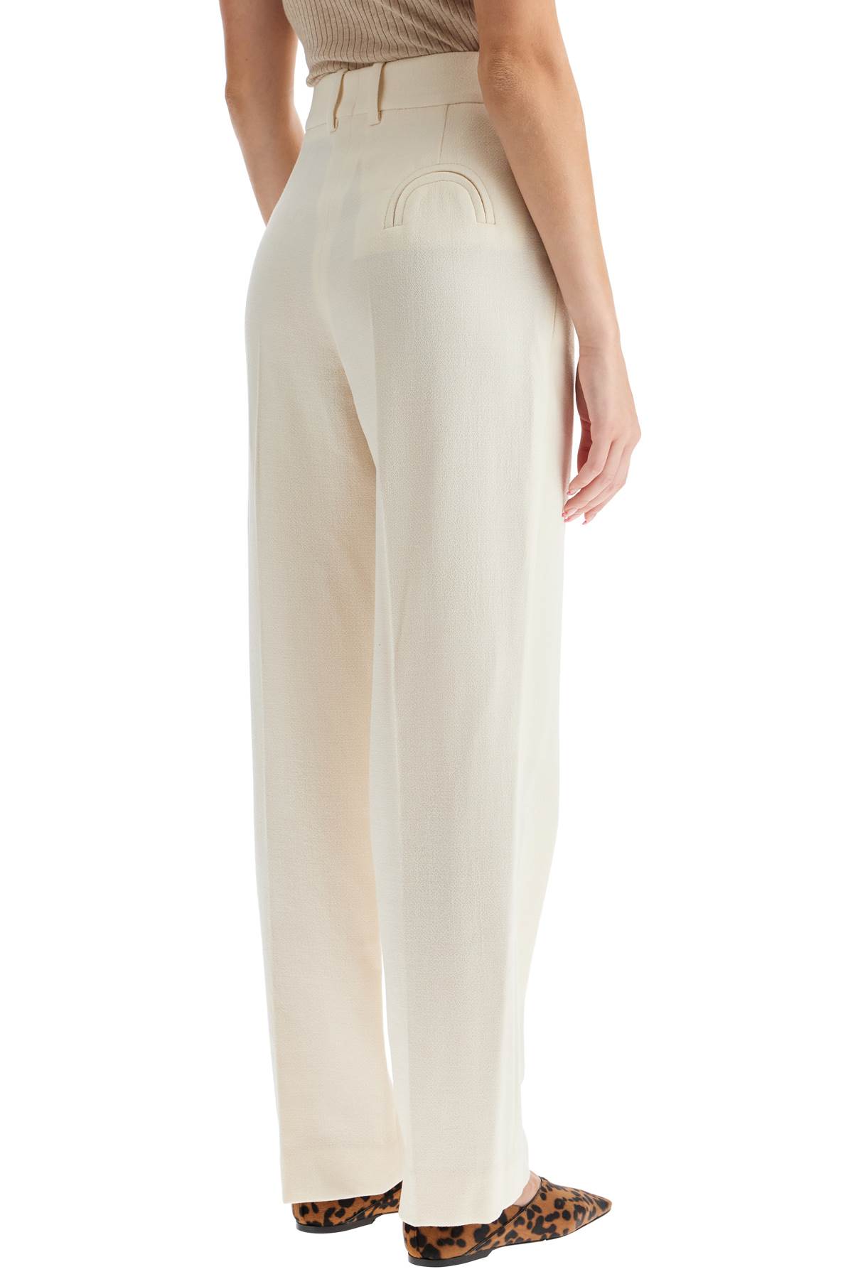 Shop Blazé Milano Resolute Cream Fox Pants For In Cream (white)