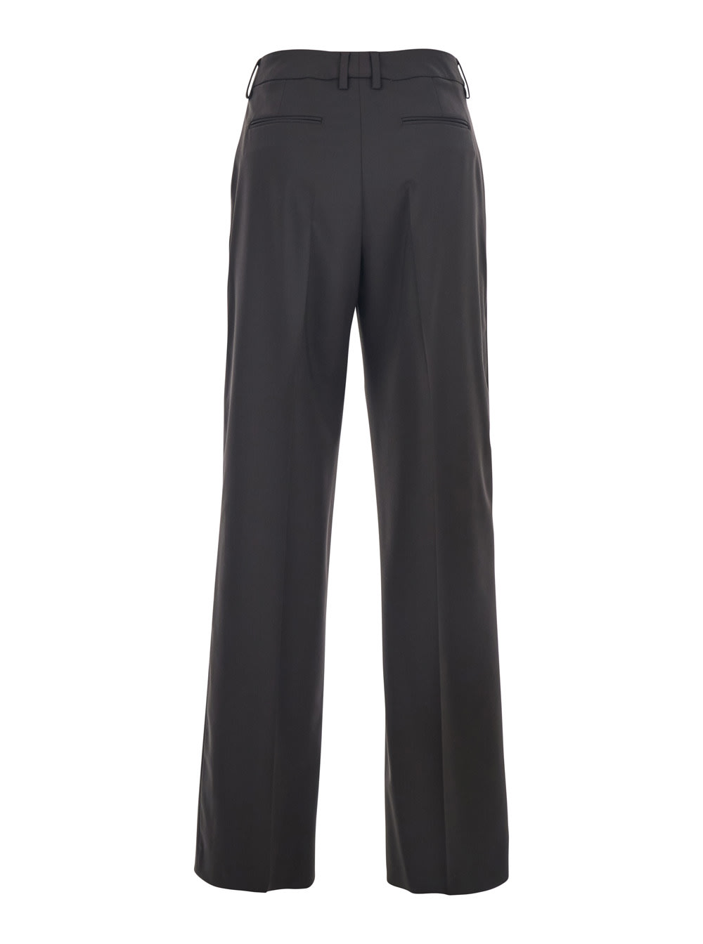 Pt Torino Lola Fine Cavallery Stretch Twill In Brown