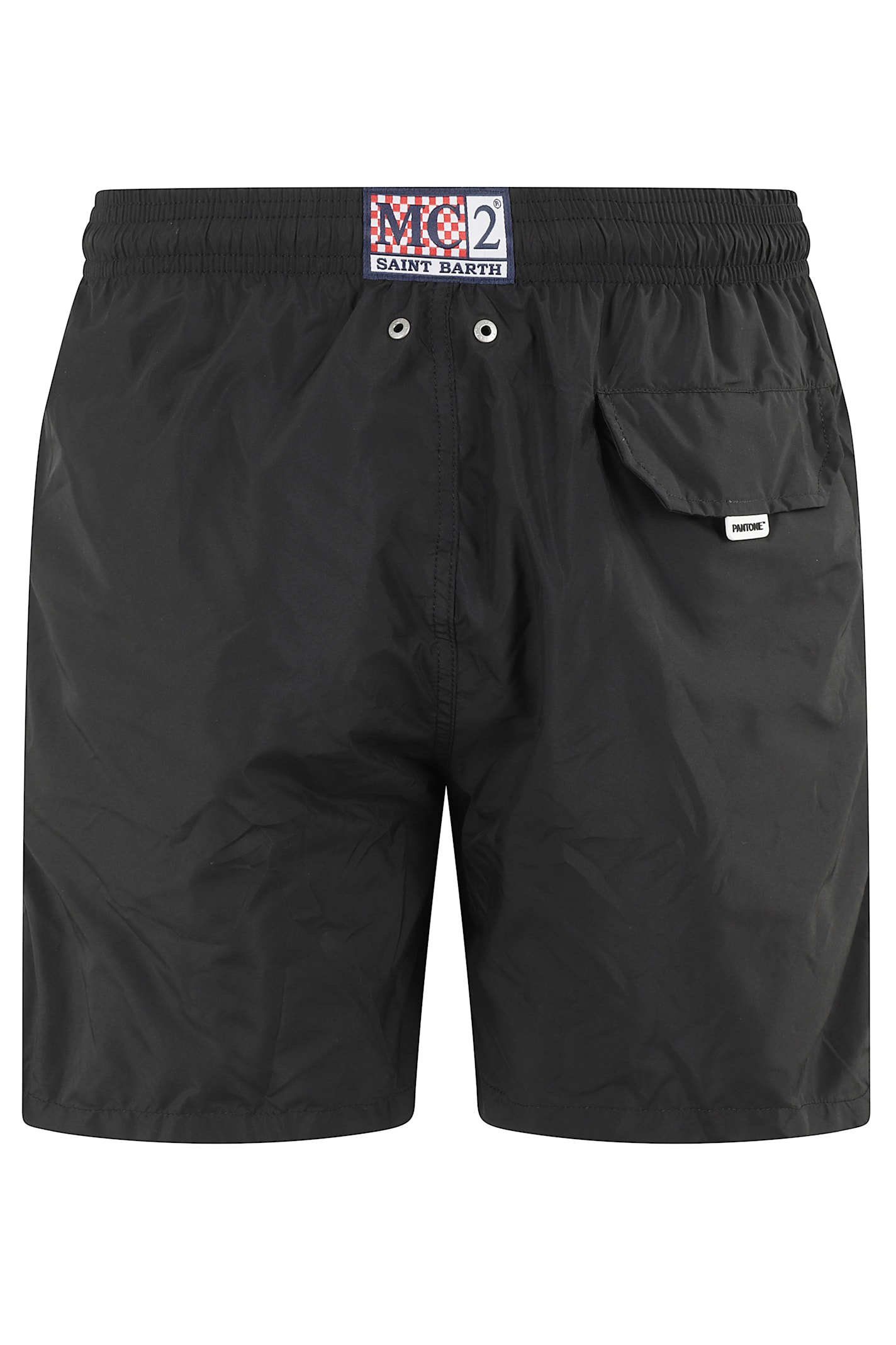 Mc2 Saint Barth Ultralight Swim Short Pantone In Black