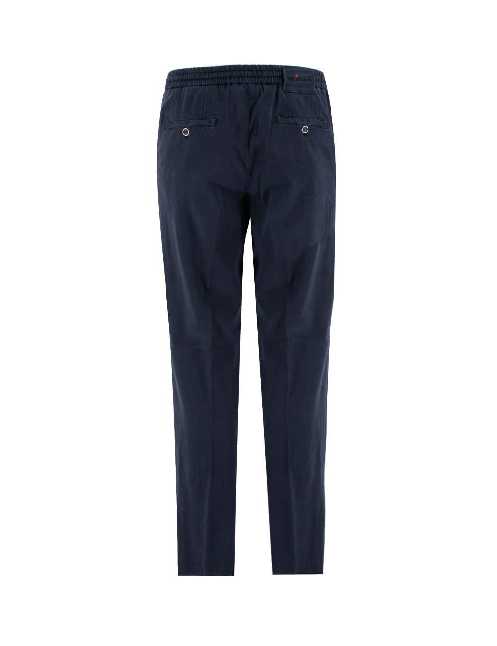 Shop Kiton Trousers In Navy Blue