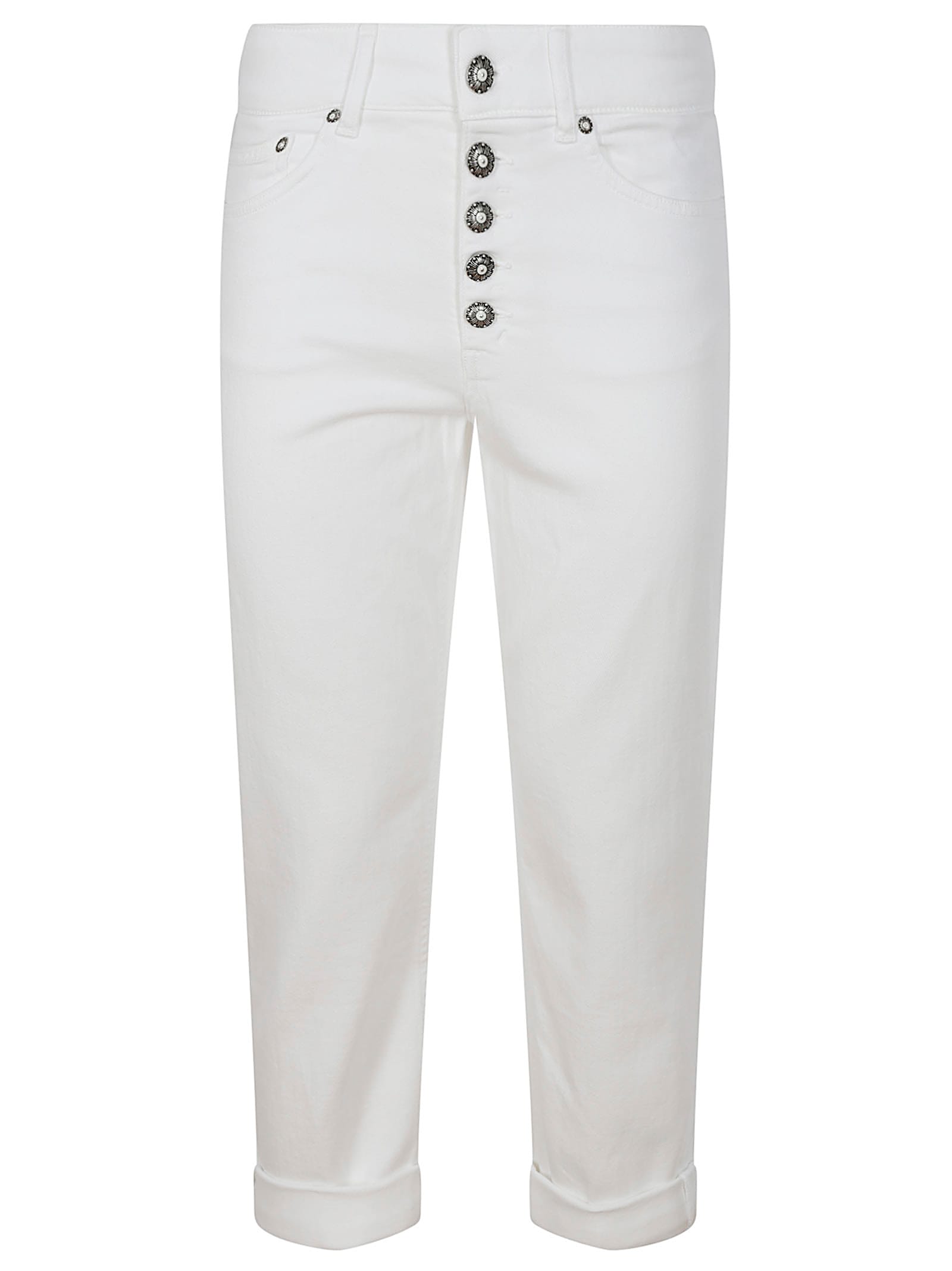Dondup Jeans In Denim Mod.koons Gioiello In White