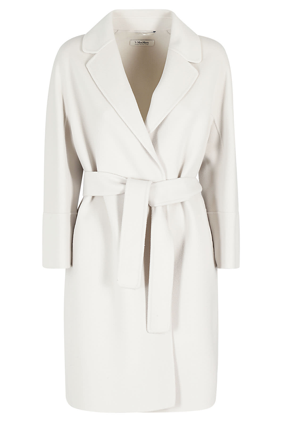 's Max Mara Arona Open Coat In Pearl Grey