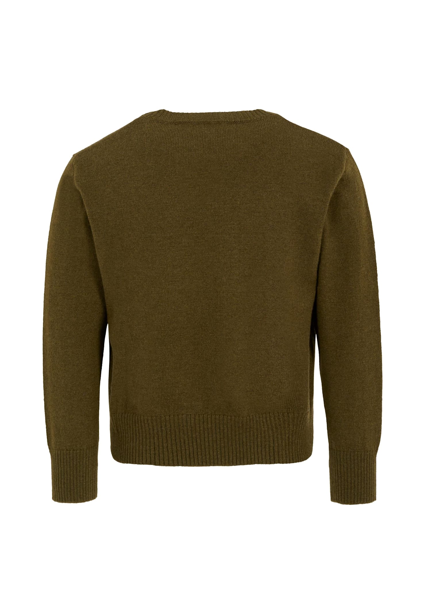 Dsquared2 Logo-intarsia Wool Sweater In Green