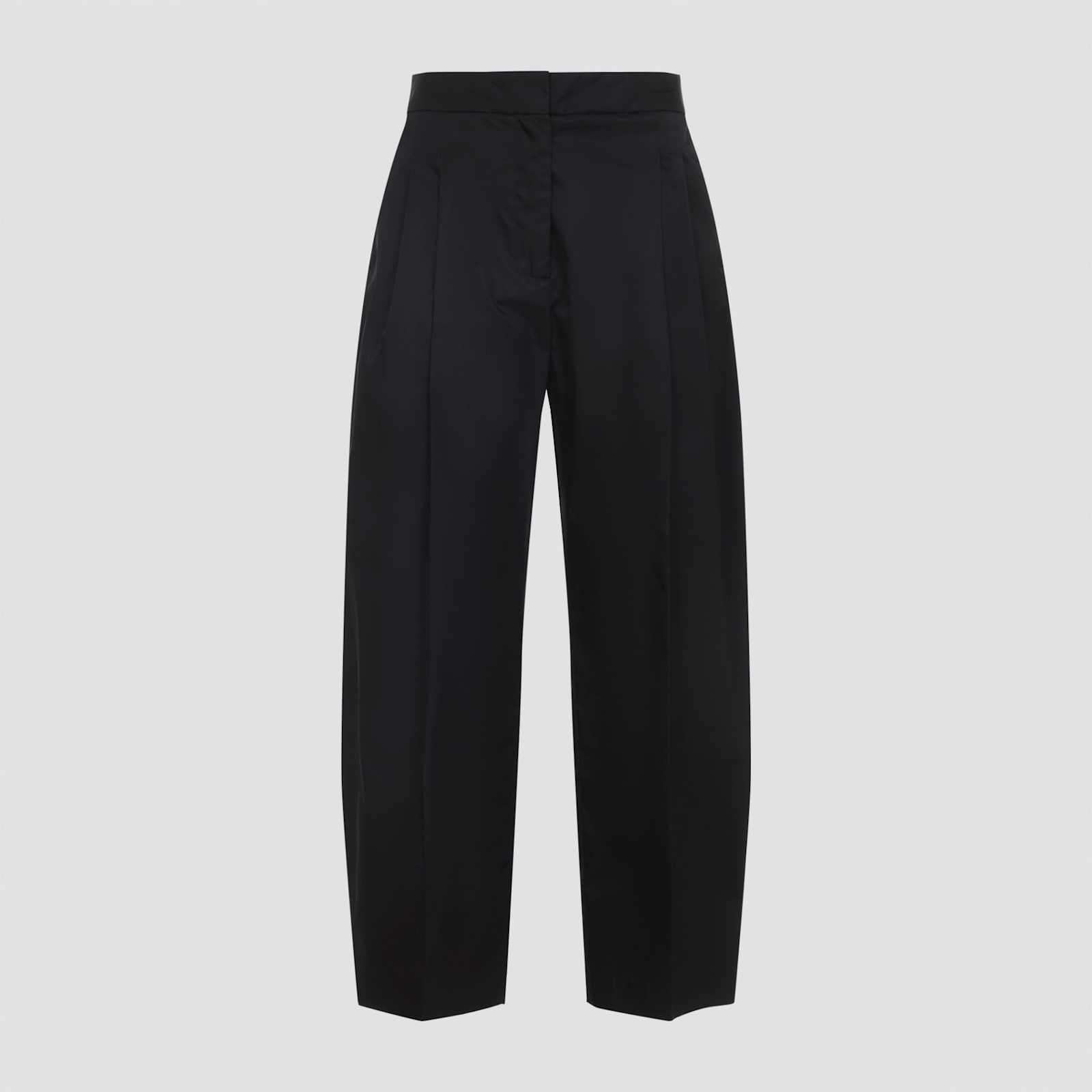 Alaïa Black Technical Taffeta Tailored Pants In Black