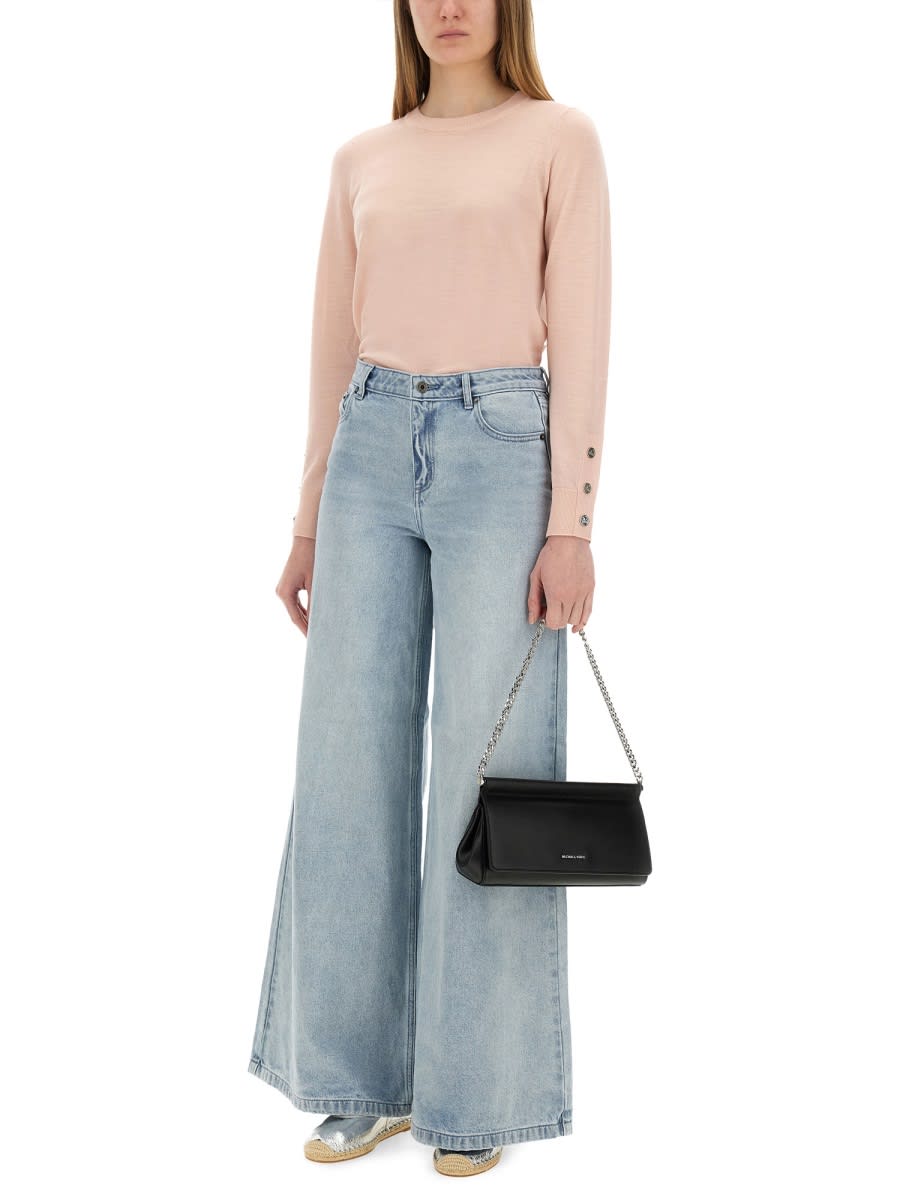 Michael Kors Wool Jersey In Pink