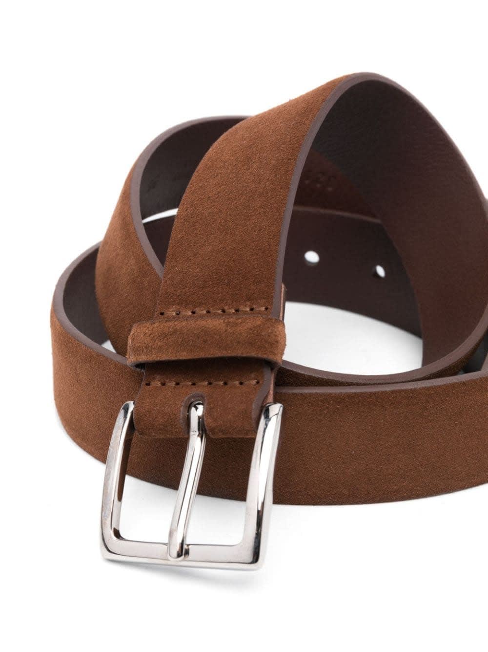 ORCIANI BURNT SUEDE AMALFI BELT 