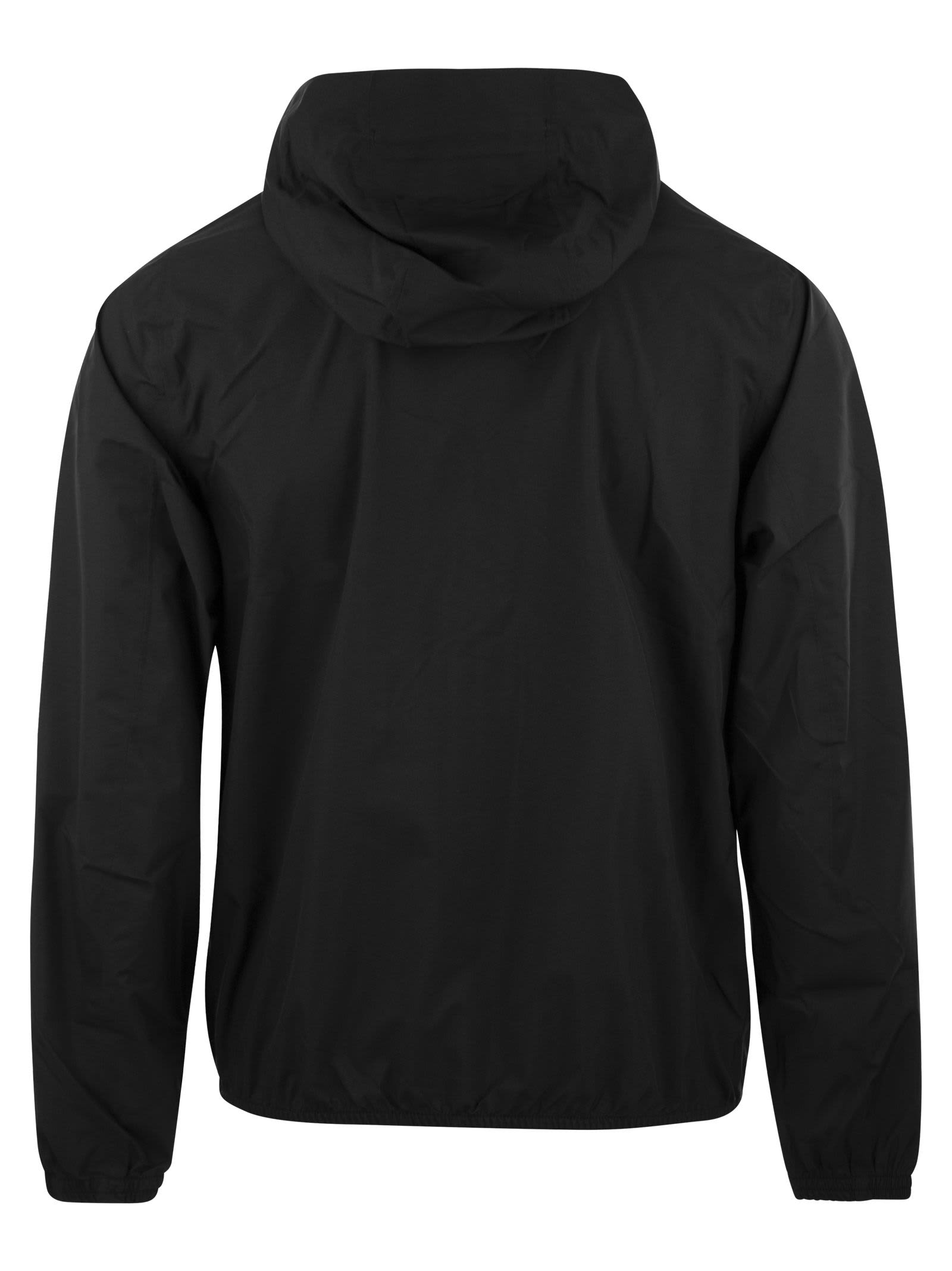 Shop K-way Jack Stretch - Hooded Jacket In Black