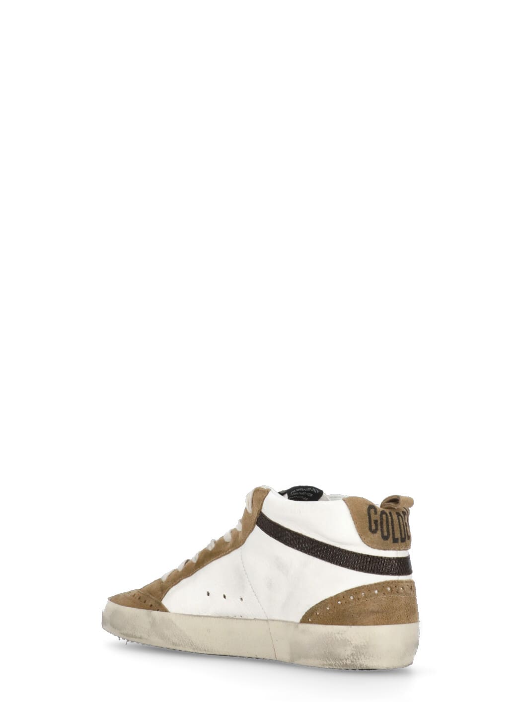 Shop Golden Goose Mid Star Sneakers In White