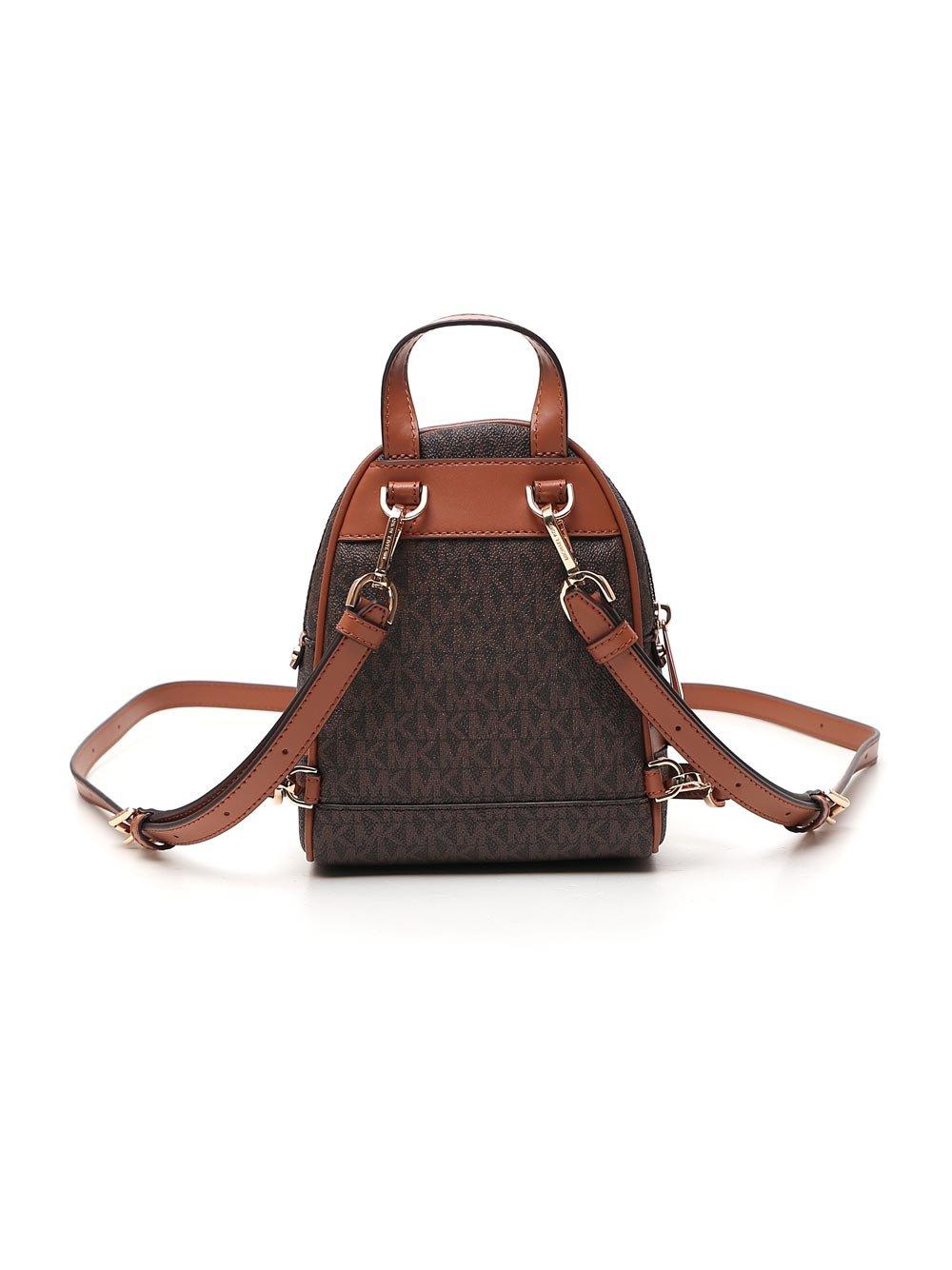Shop Michael Kors Rhea Mini Backpack  In Brown