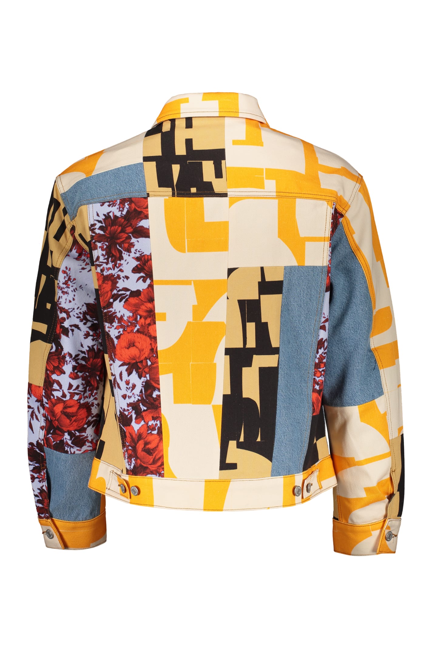 Shop Dries Van Noten Denim Jacket In Multicolor