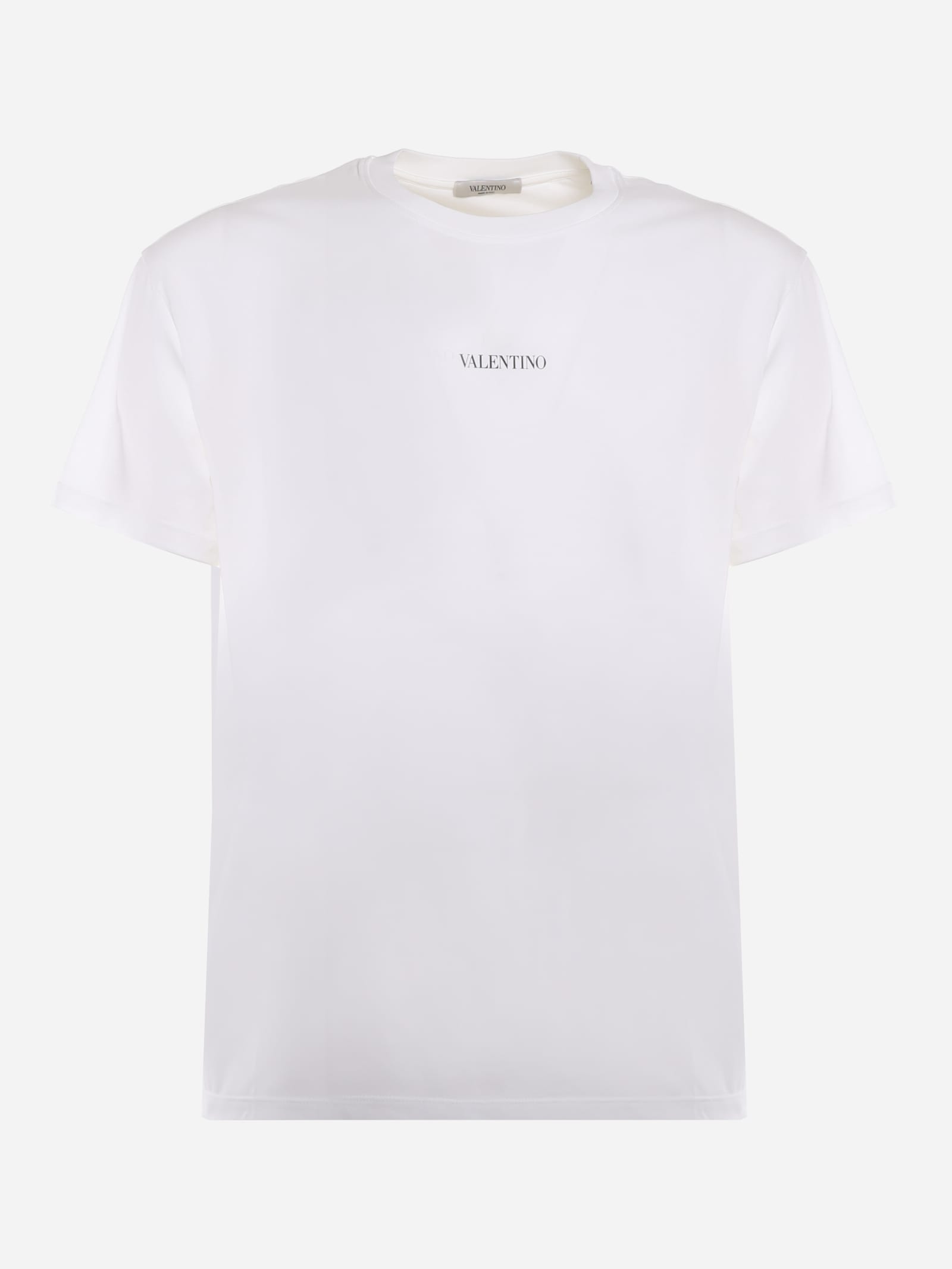 Cotton T-shirt With Valentino Print