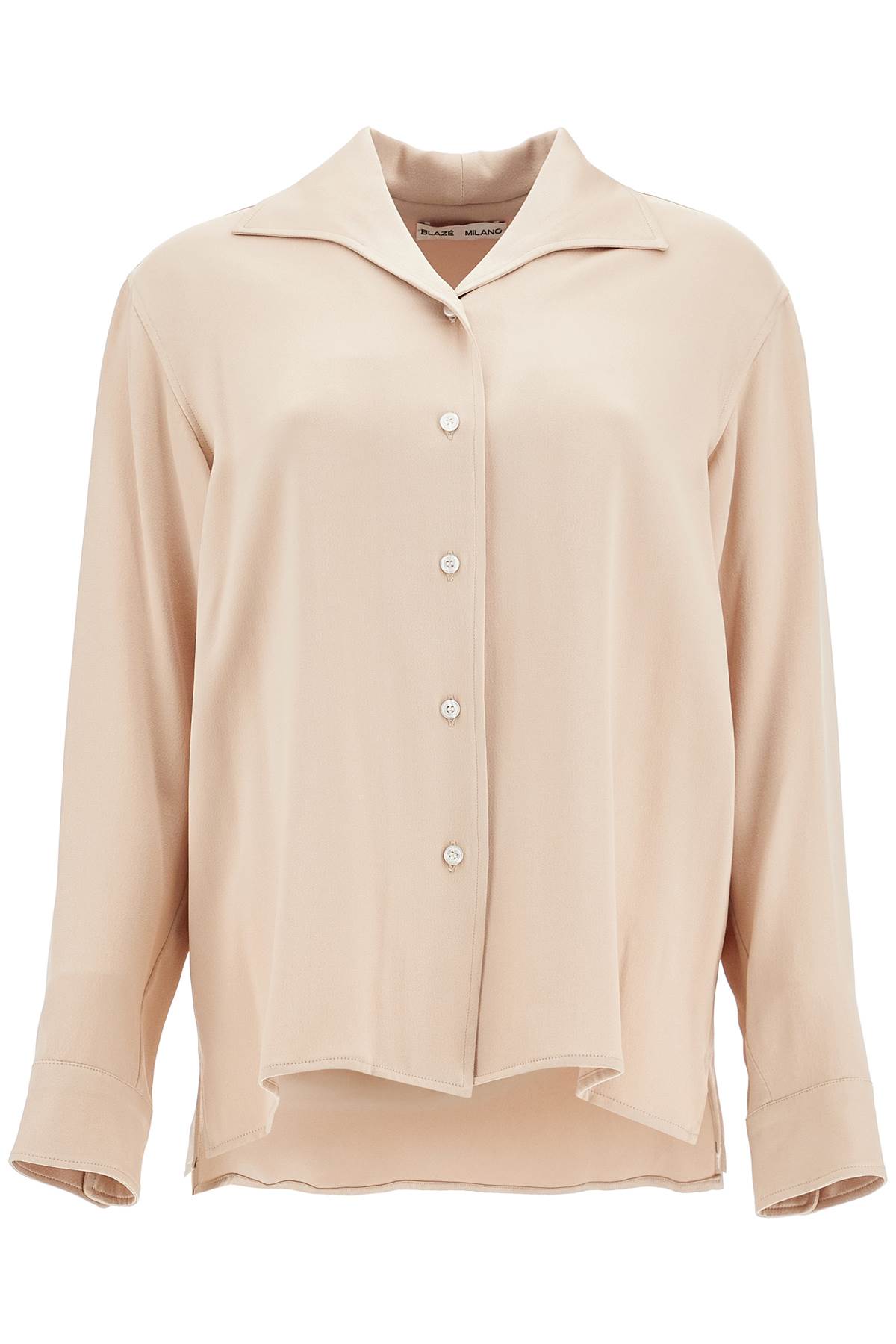 Shop Blazé Milano Frique Gigi Crãªpe In Ice (beige)