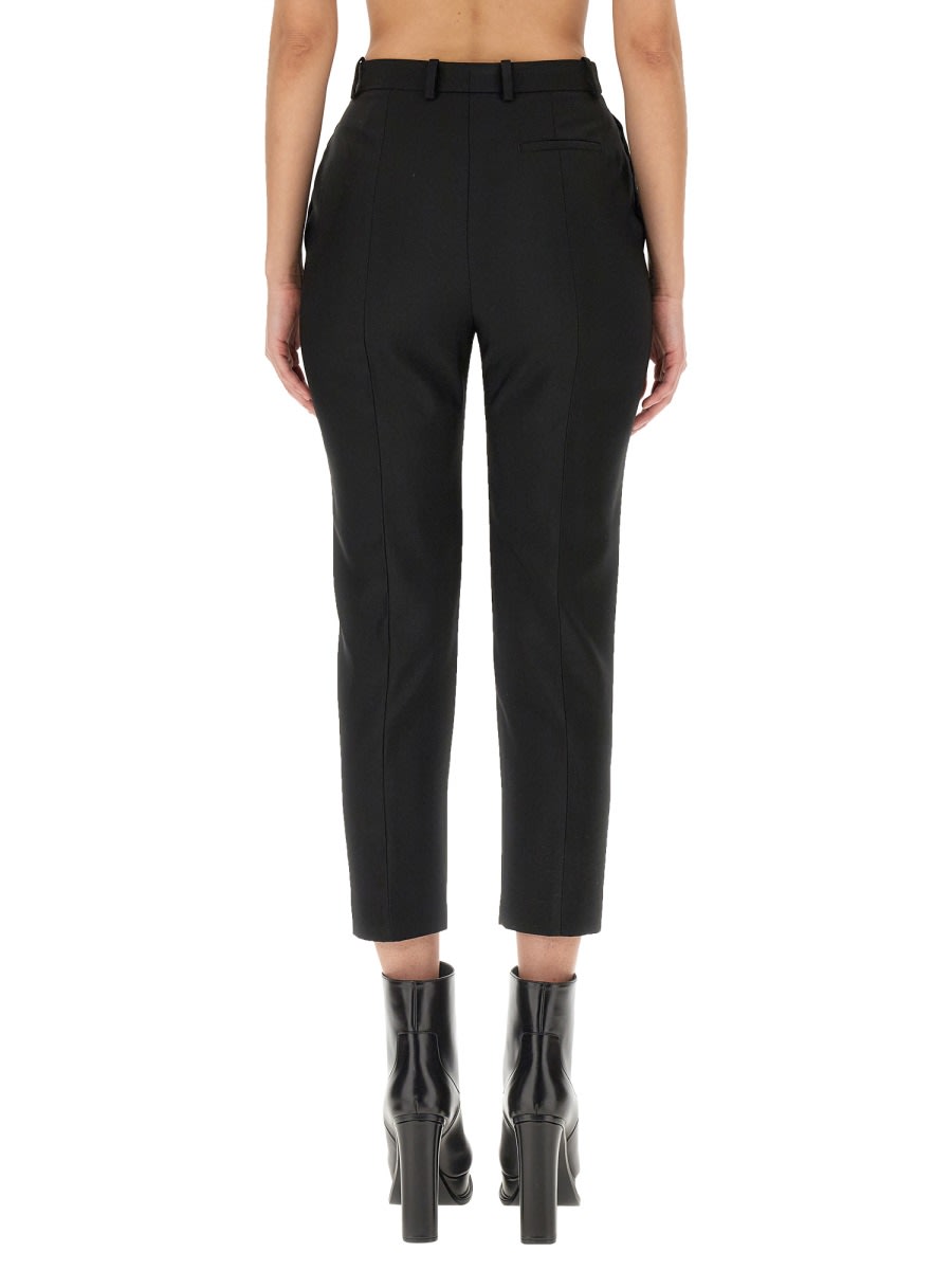 Shop Alexander Mcqueen Cigarette Pants In Black