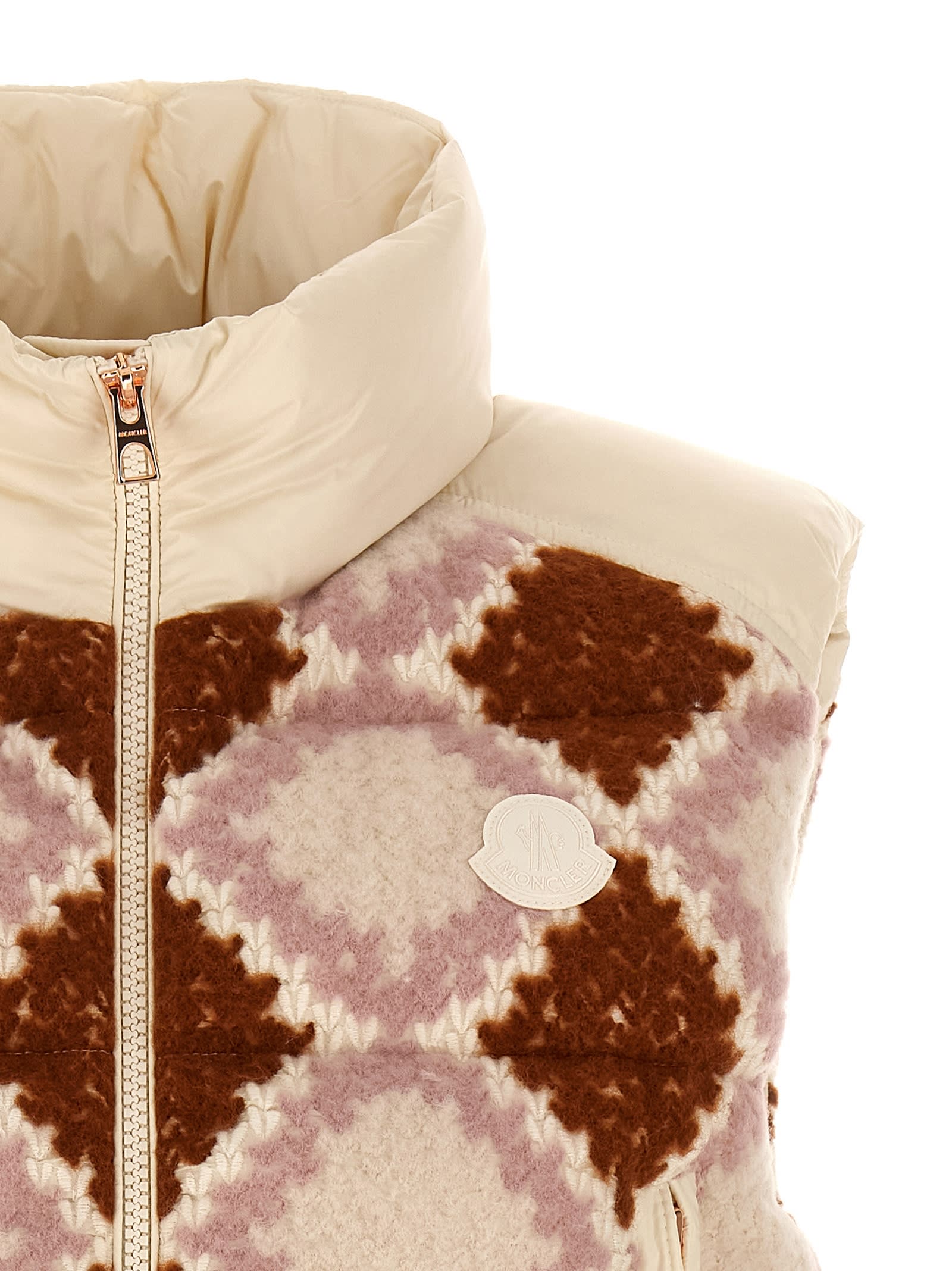 Moncler Armathia Down Vest In Neutral