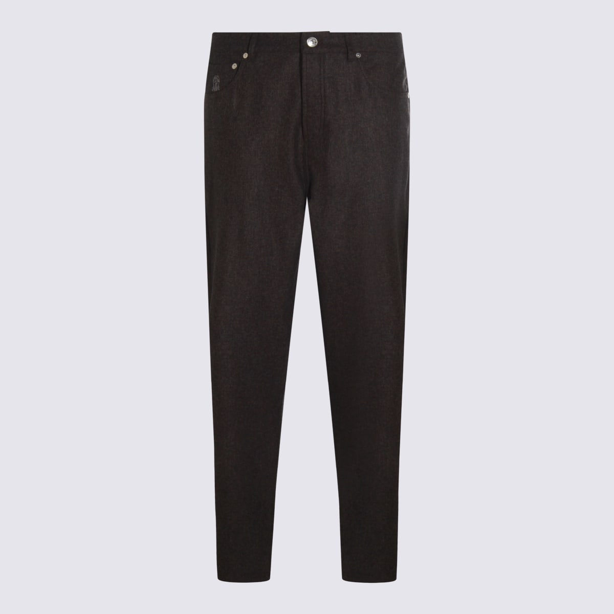 Brown Cotton Pants