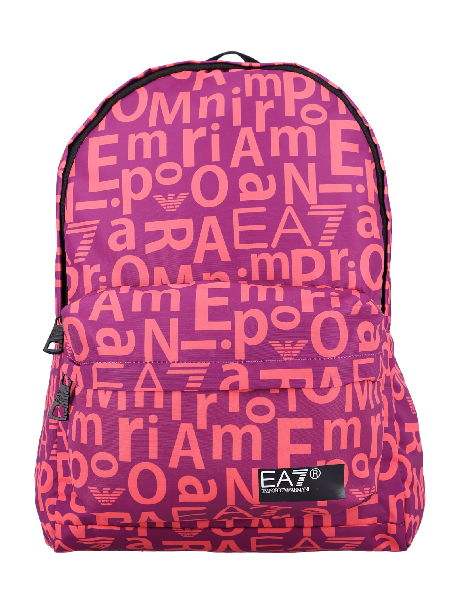 EA7 ALLOVER LOGO PRINT BACKPACK 