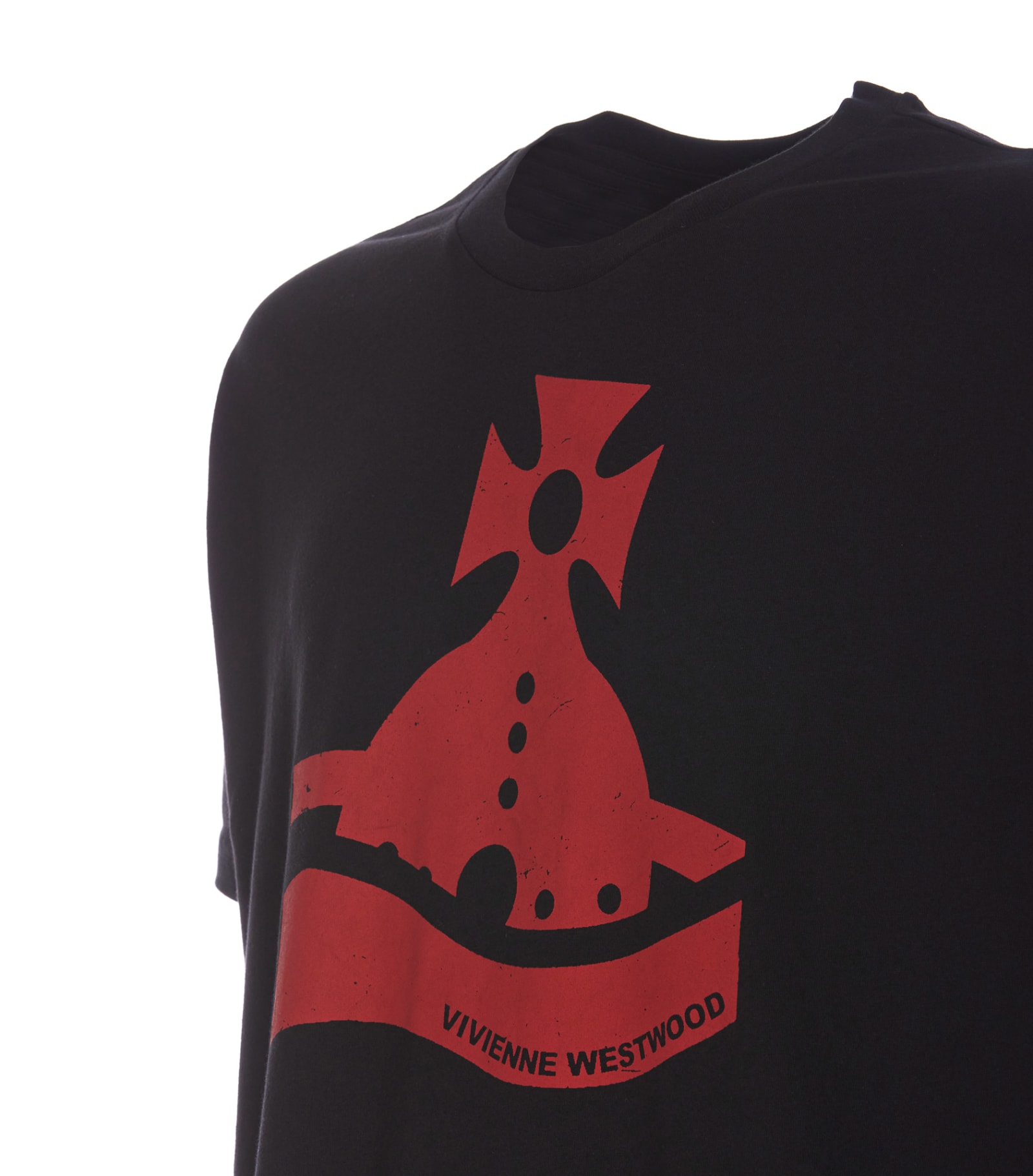 Shop Vivienne Westwood Sunken Orb Classic T-shirt In Black