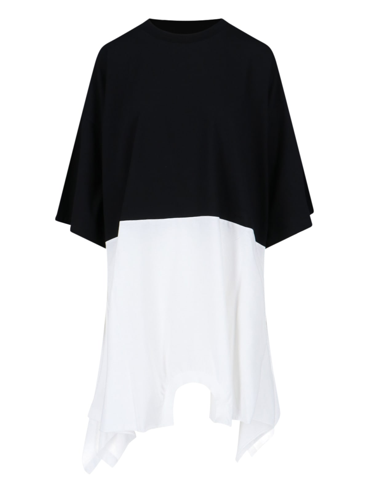 Mm6 Maison Margiela Shirt Detail Dress In Black