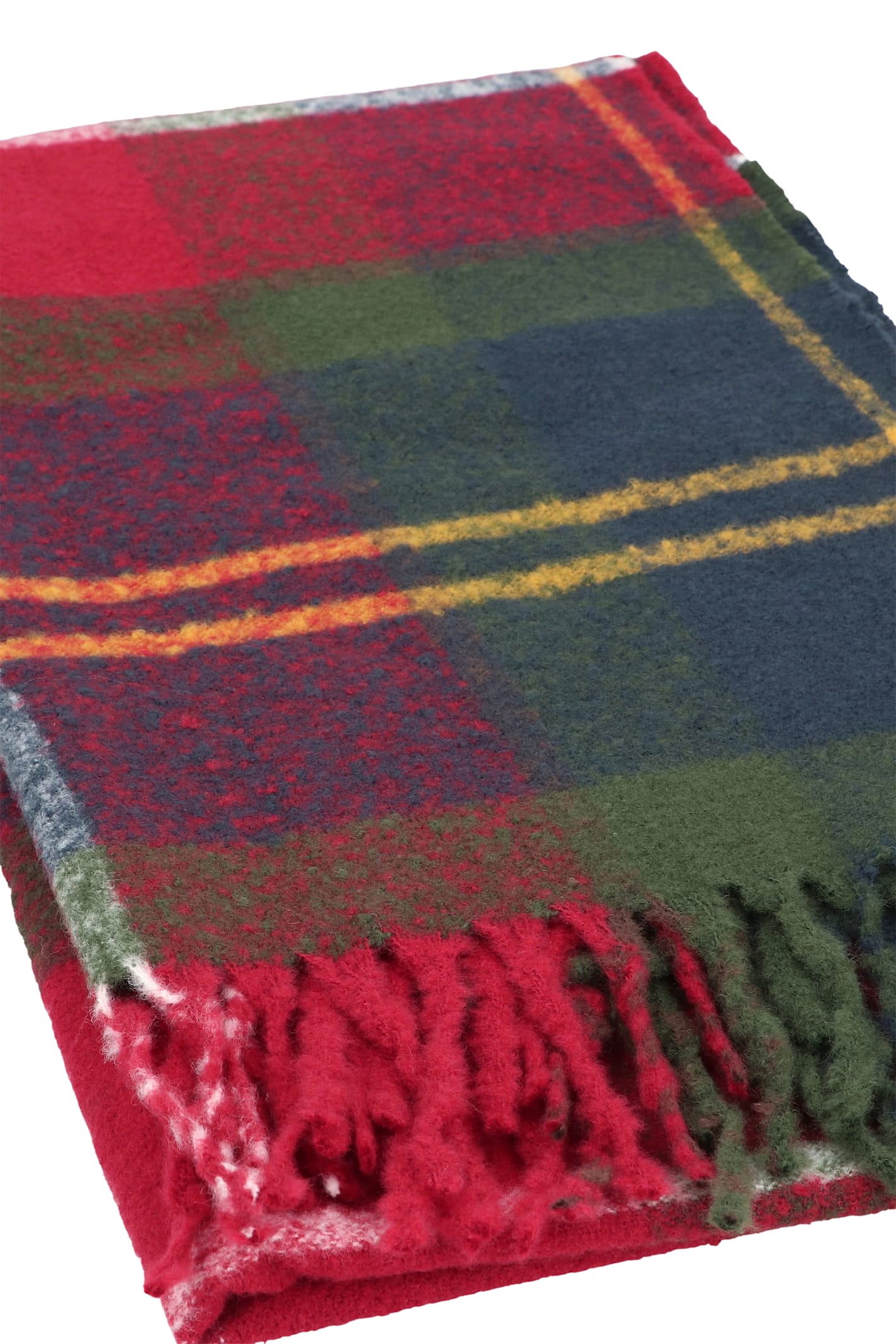 Barbour Deanna Tartan-fringed Scarf In Multi