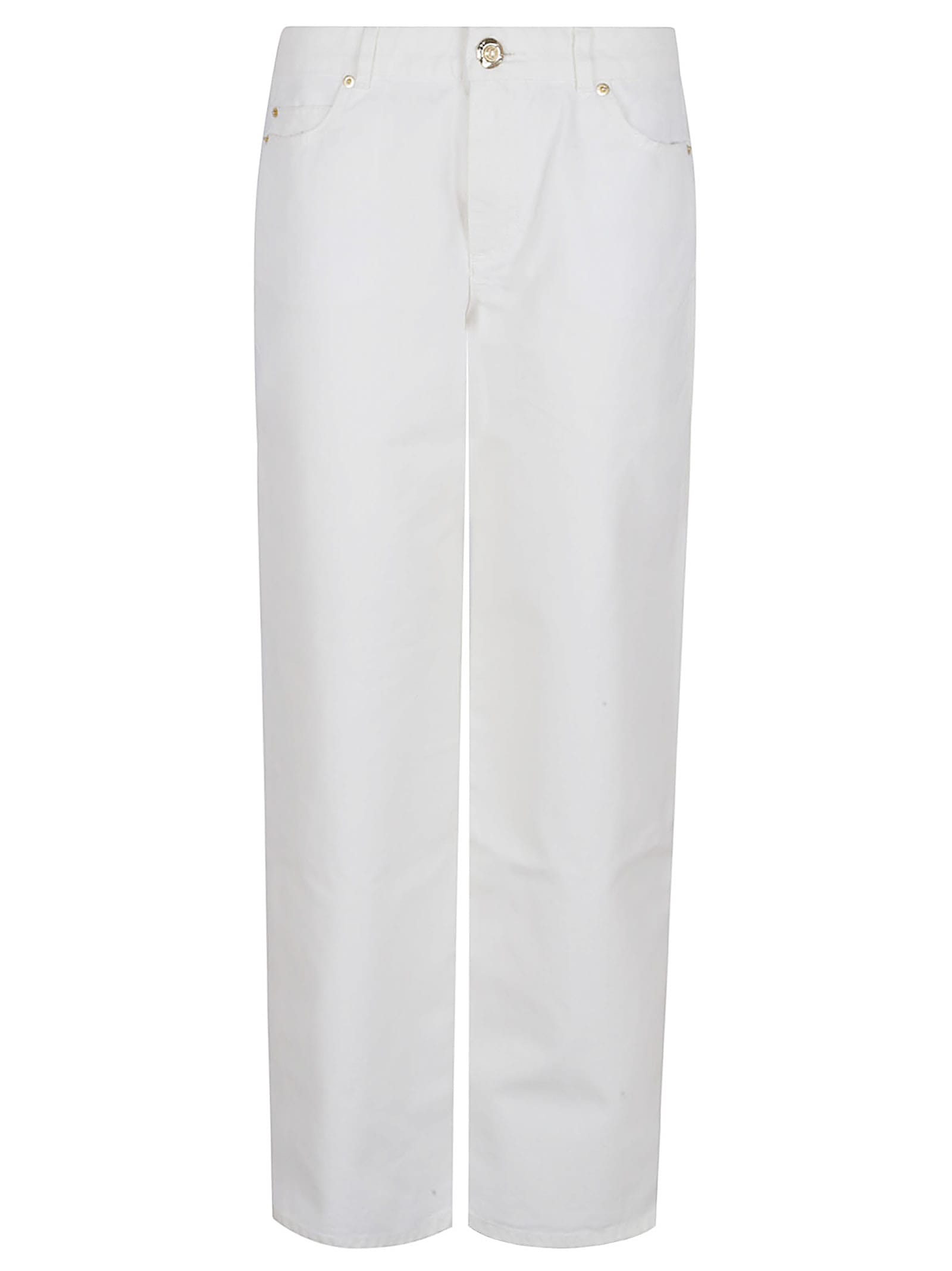 Balmain White Straight White Jeans In White