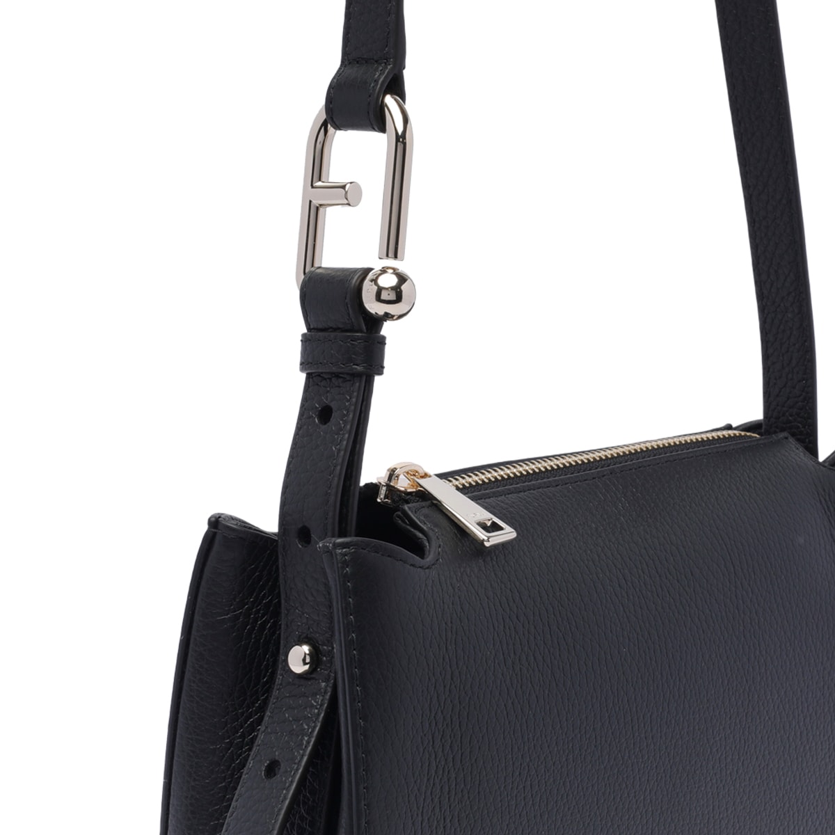 Shop Furla Small Nuvola Crossbody Bag In Black