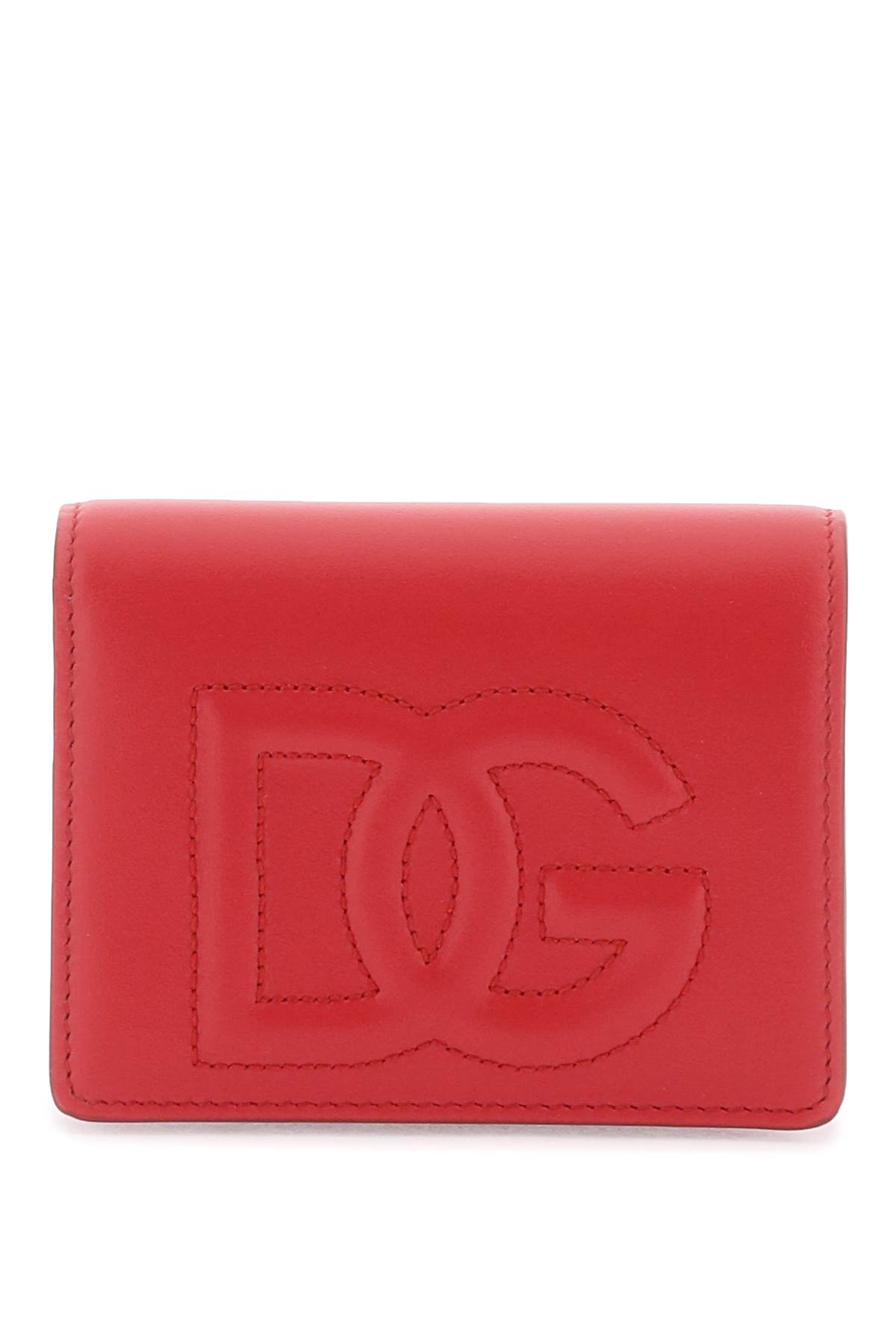 Shop Dolce & Gabbana Dg Continental Logo Wallet In Red