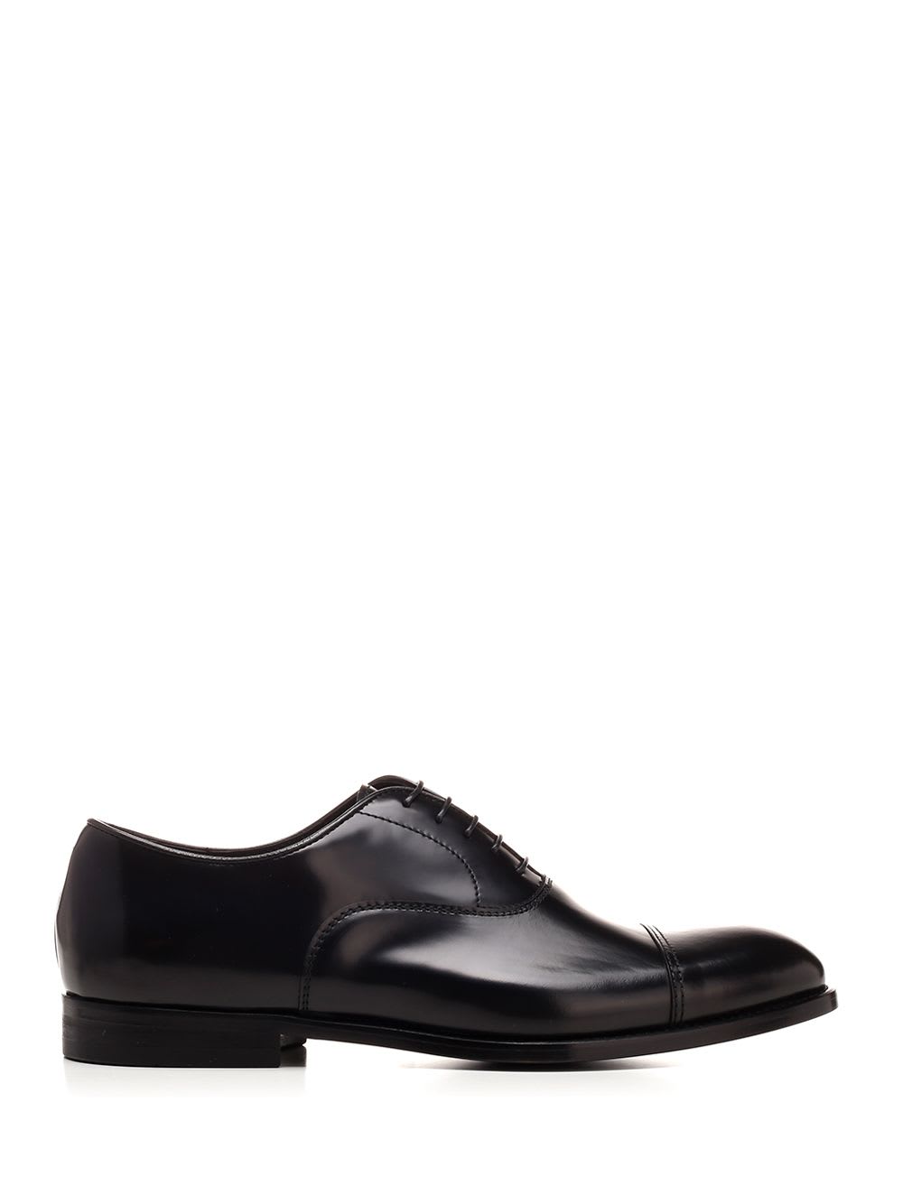 Shop Doucal's Black Oxford Shoes