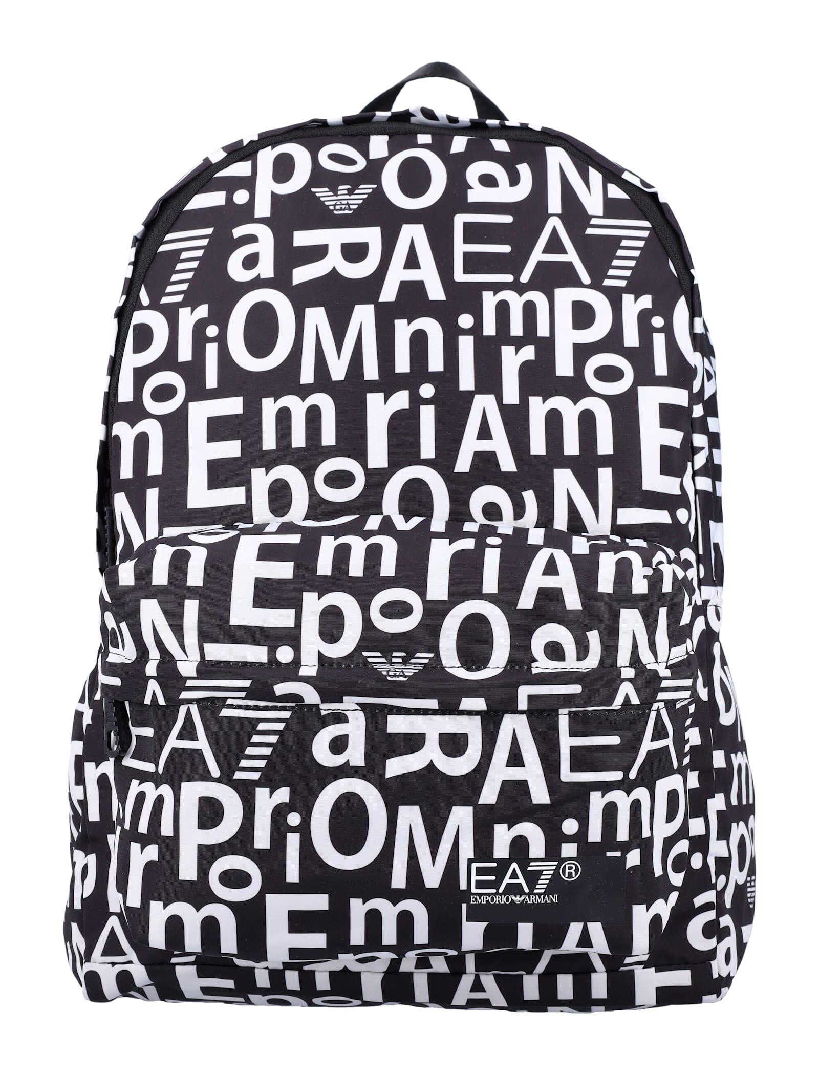 Allover Logo Print Backpack