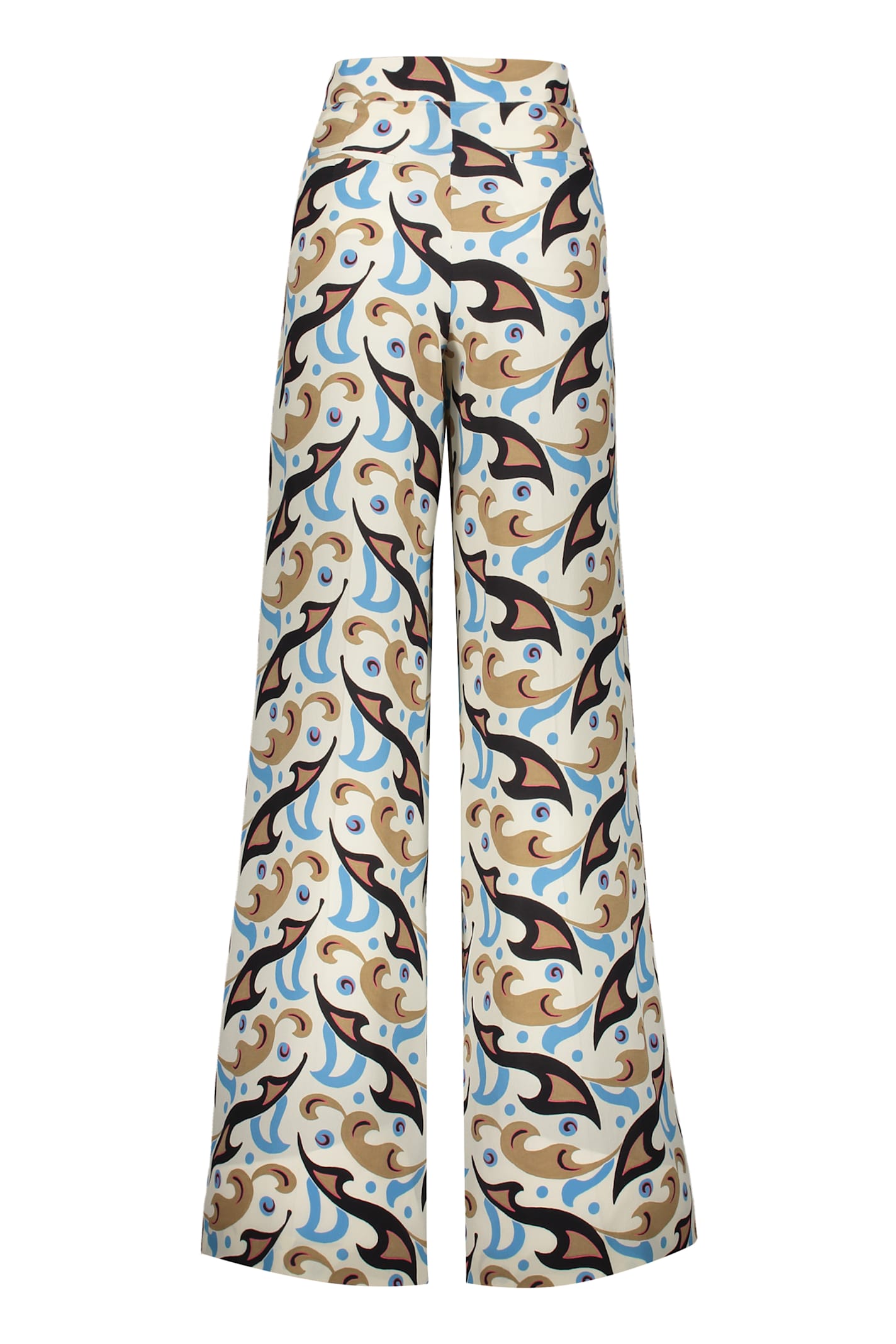 ETRO PRINTED SILK PANTS 