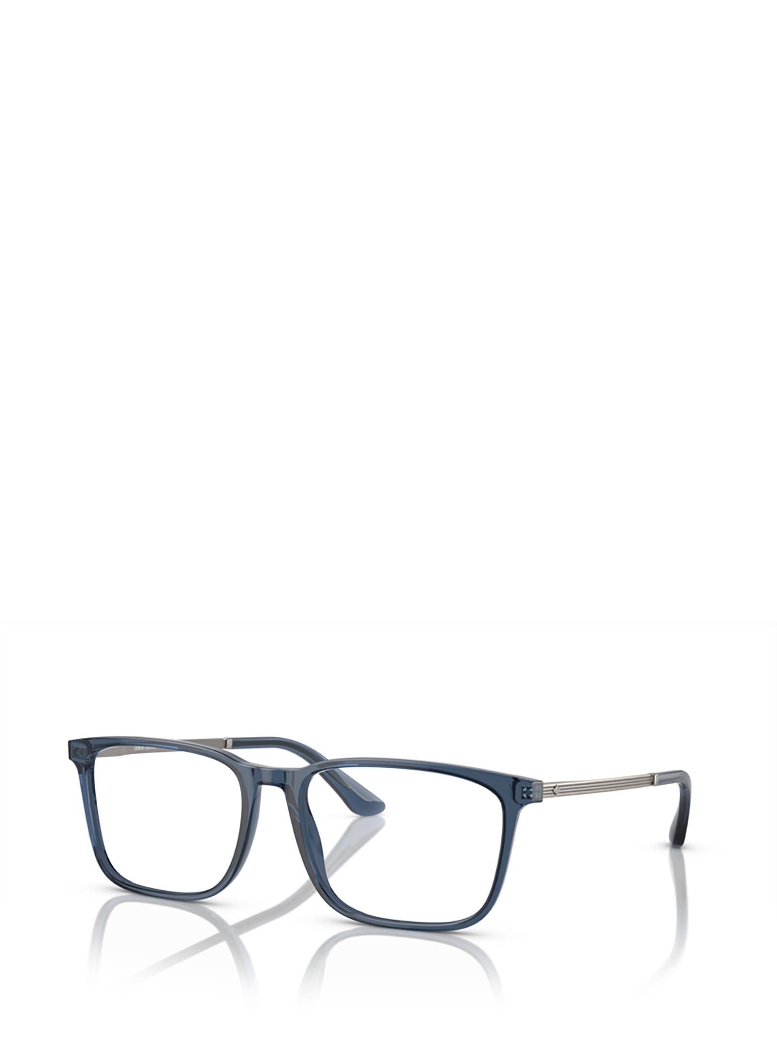 Shop Giorgio Armani Ar7249 Transparent Blue Glasses