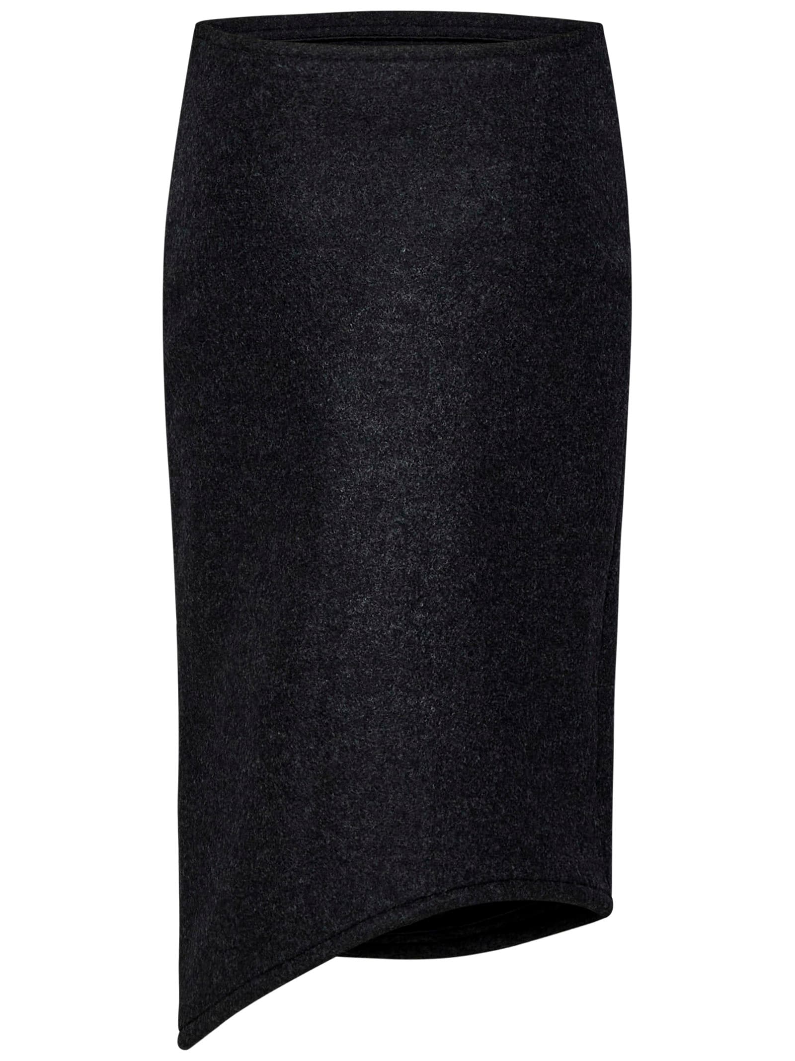 Shop Victoria Beckham Padded Tube Midi Skirt In Grey