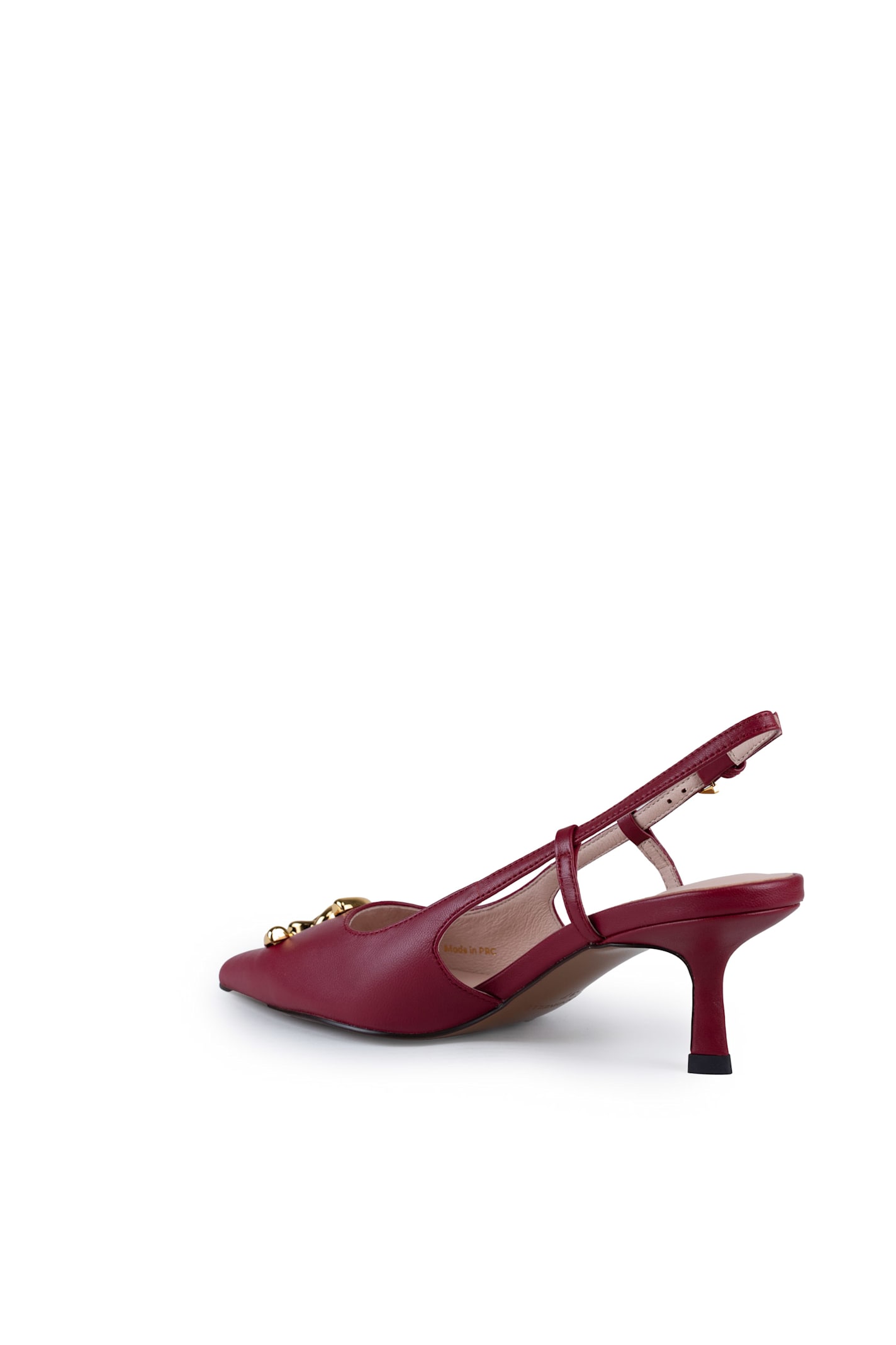 Coccinelle C-me Smooth Slingback Shoes In Leather