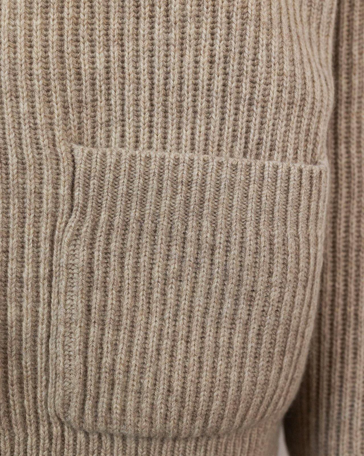 Shop Sportmax Buttoned Long-sleeved Cardigan In Beige