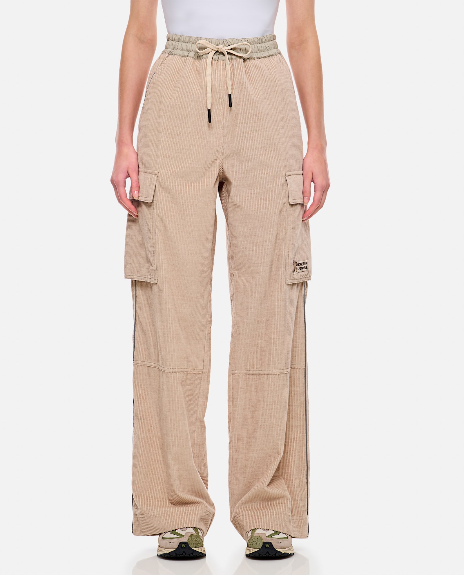 Shop Moncler Cargo Pants In Pink