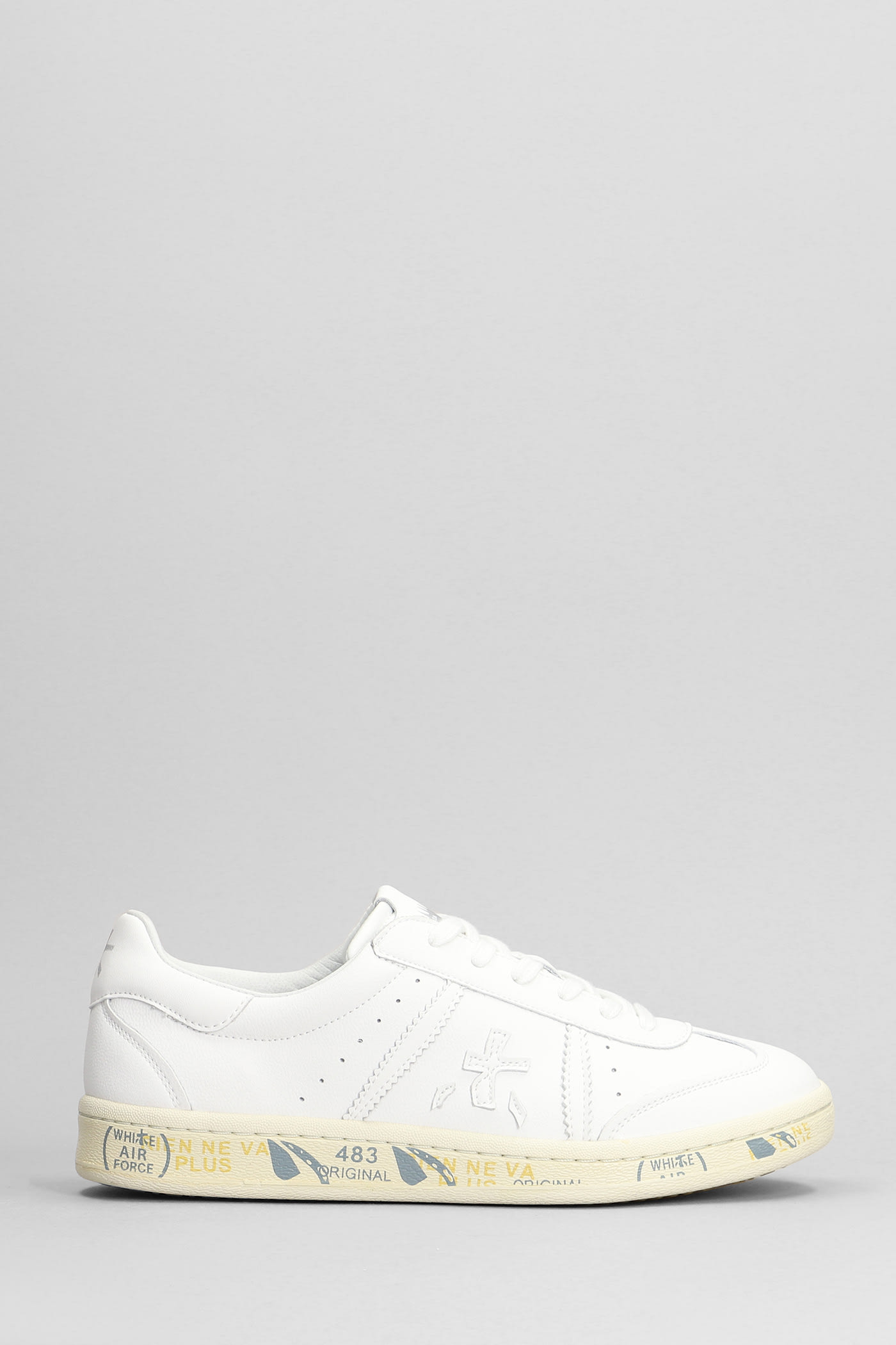 Shop Premiata Bonnie Sneakers In White Leather