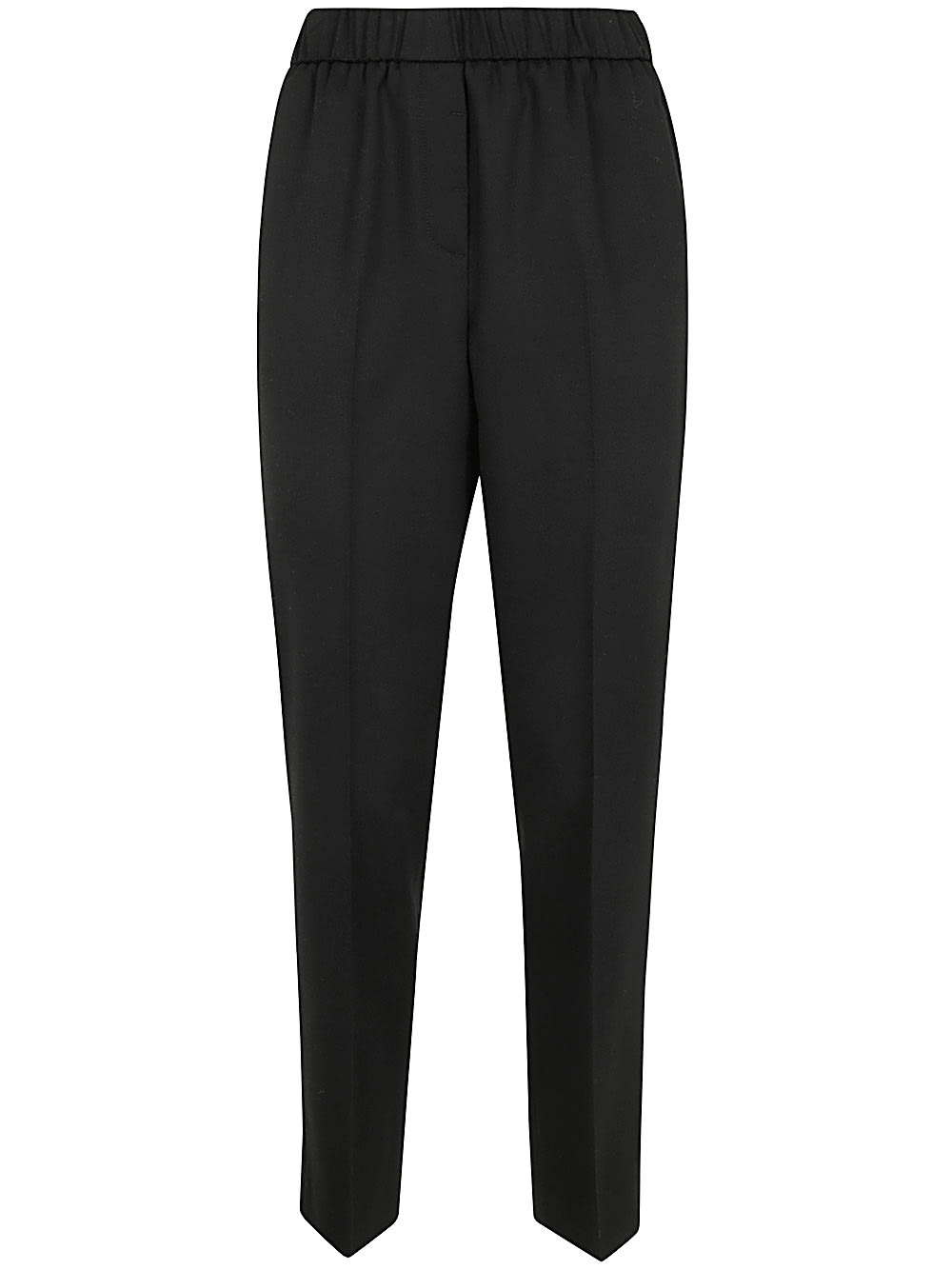 Shop Peserico Trousers In Black