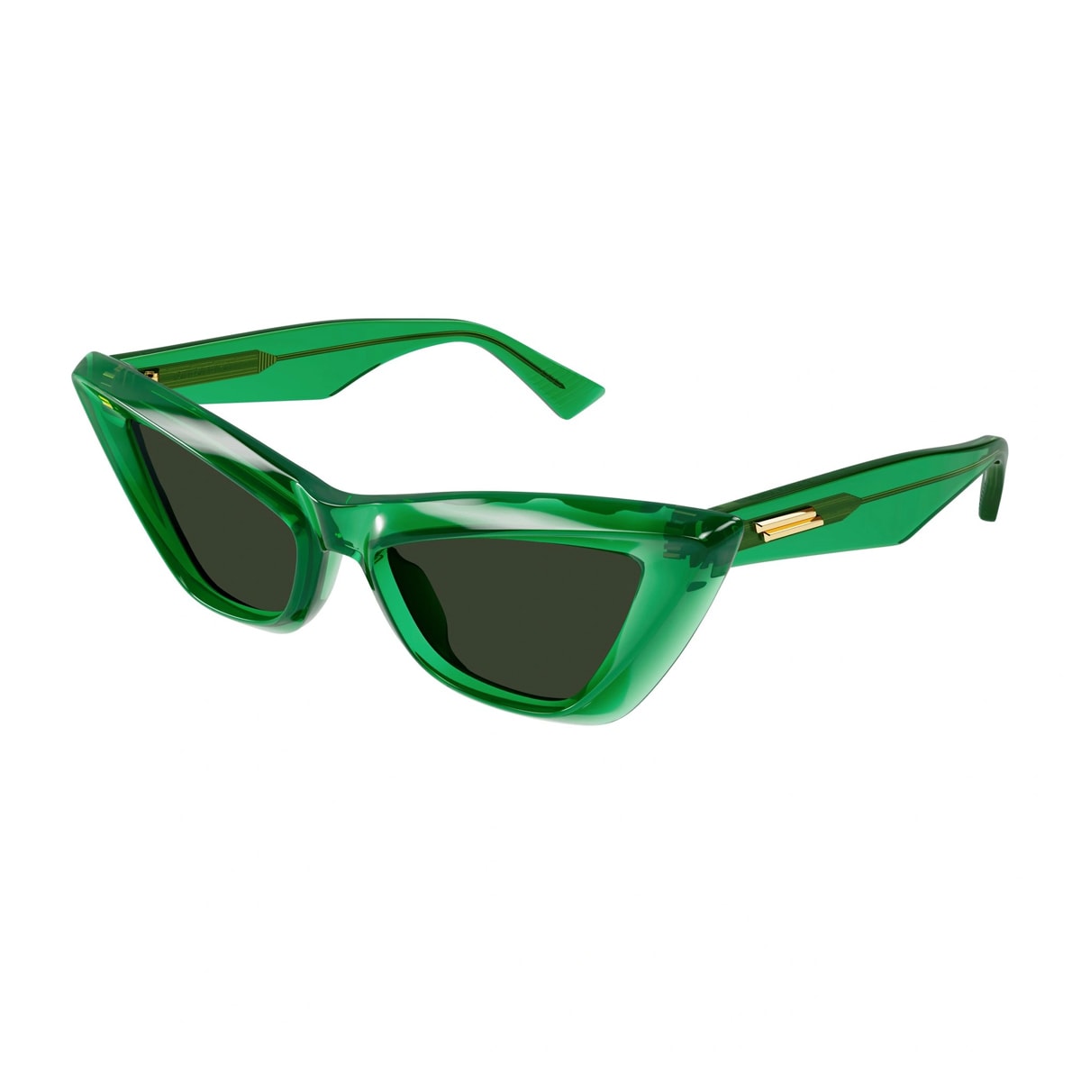 Shop Bottega Veneta Bv1101s Linea Minimalist 010 Sunglasses In Verde