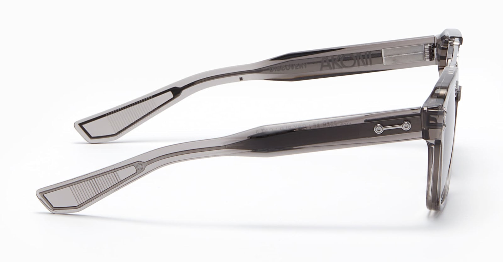 Akoni Discovery - Dark Grey Crystal Sunglasses In Brown