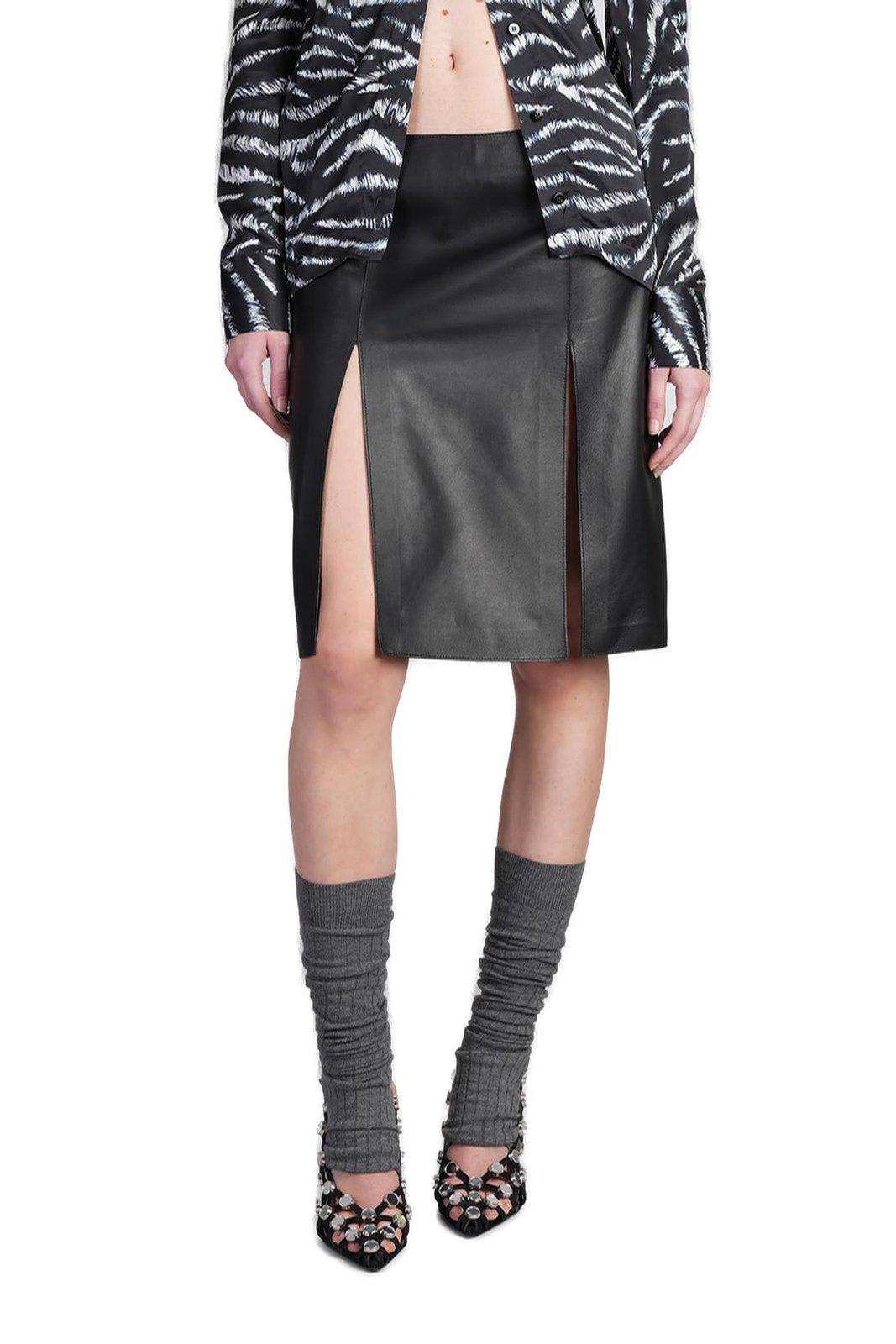 Leather Midi Skirt