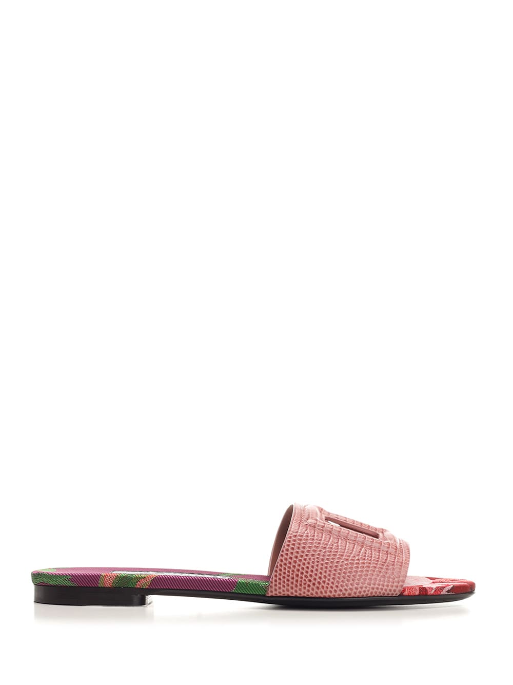 Dolce & Gabbana Dg Slippers In Pink