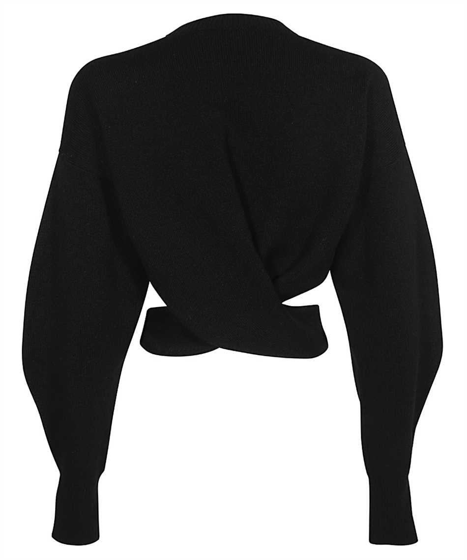 Shop Alexander Mcqueen Wool-blend Crew-neck Sweater In Black