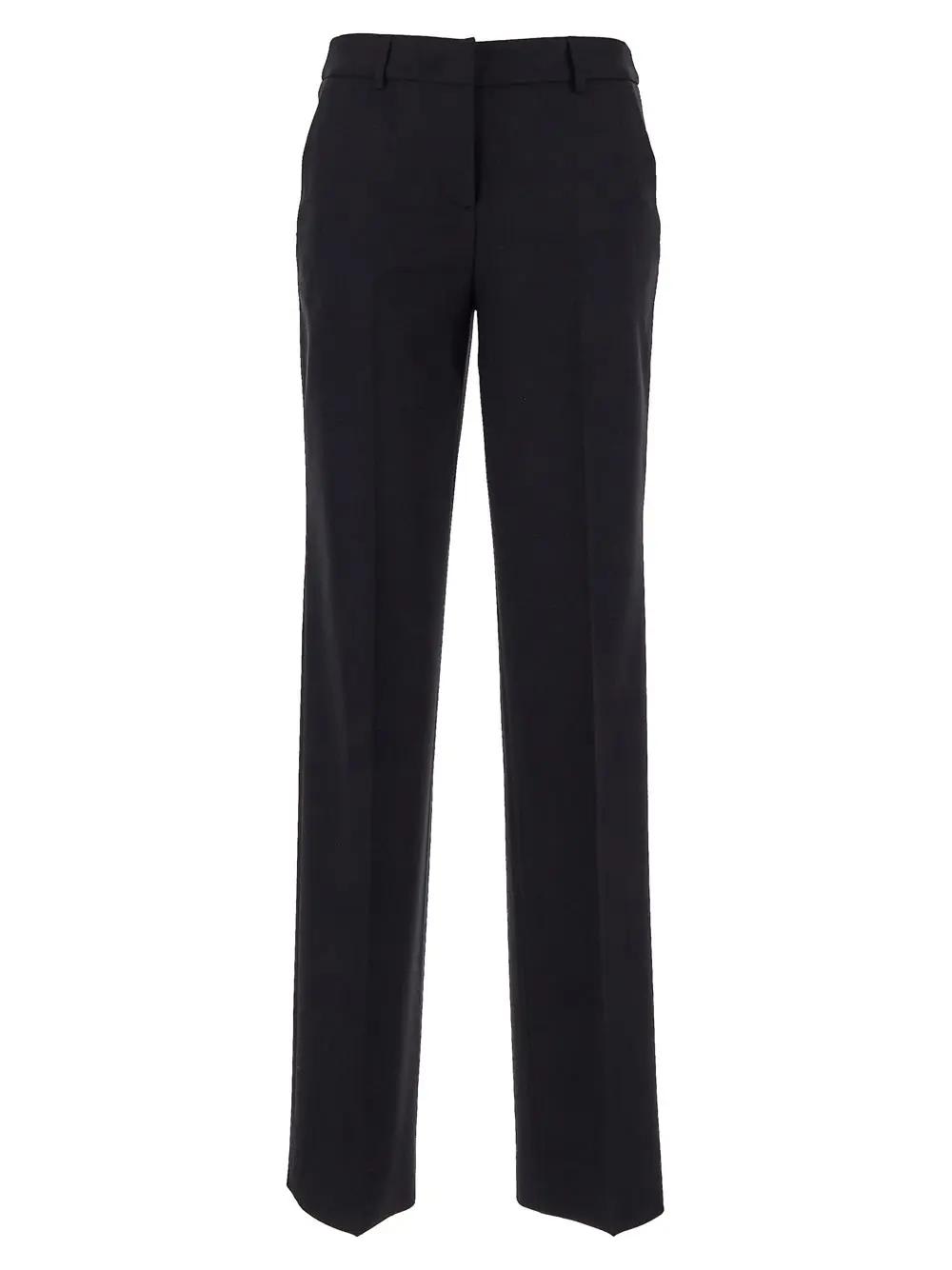 Shop Lardini Classic Trousers In Black