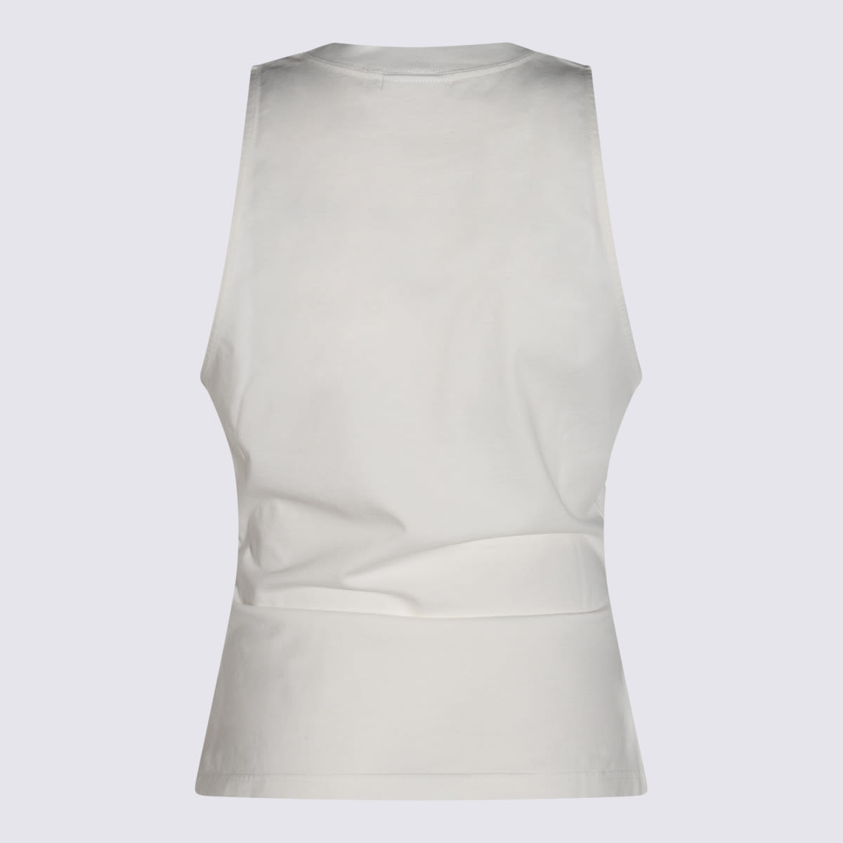 Courrèges Courregès Tank Top Twist 90's Rib In Heritage White