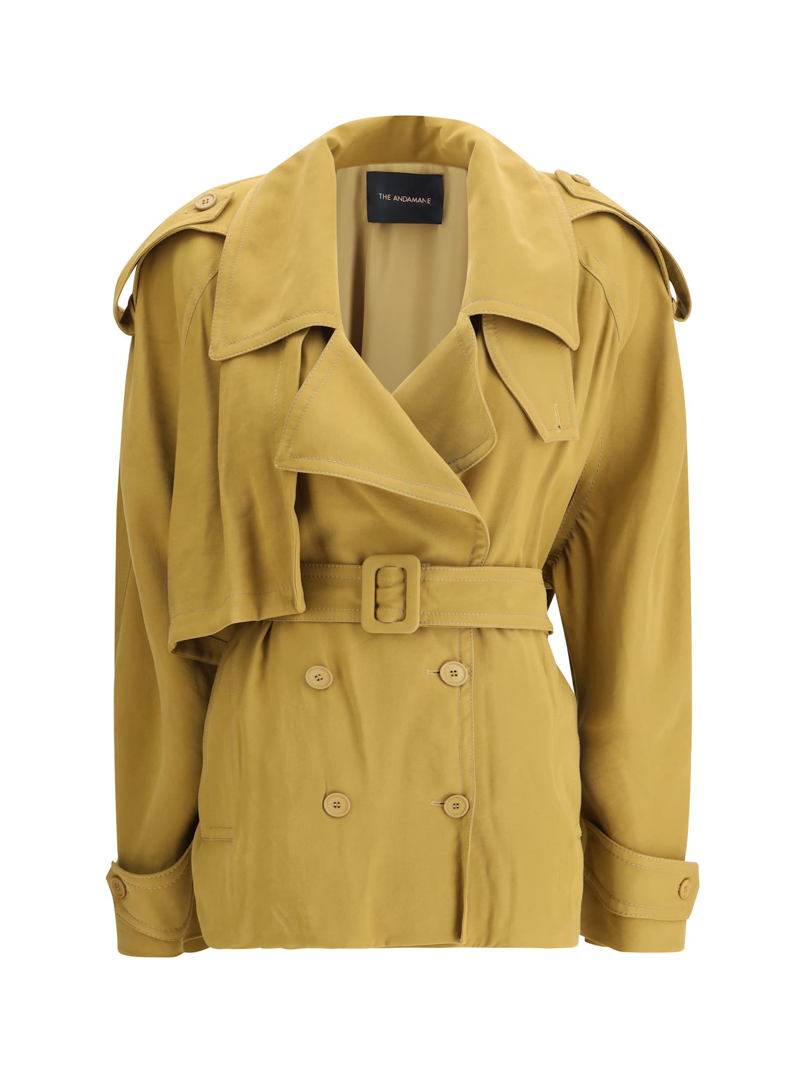 Double-breasted Short Trench Coat