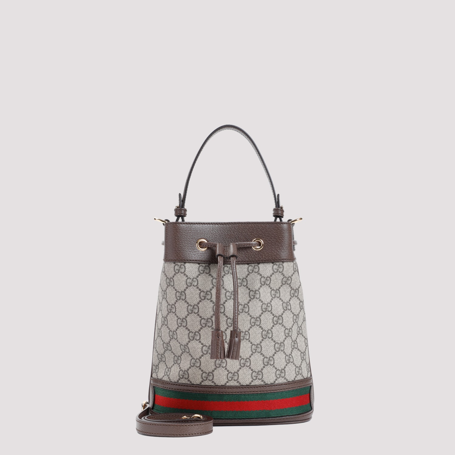 Shop Gucci Ophidia Bucket Shoulder Bag In B.eb N.acero