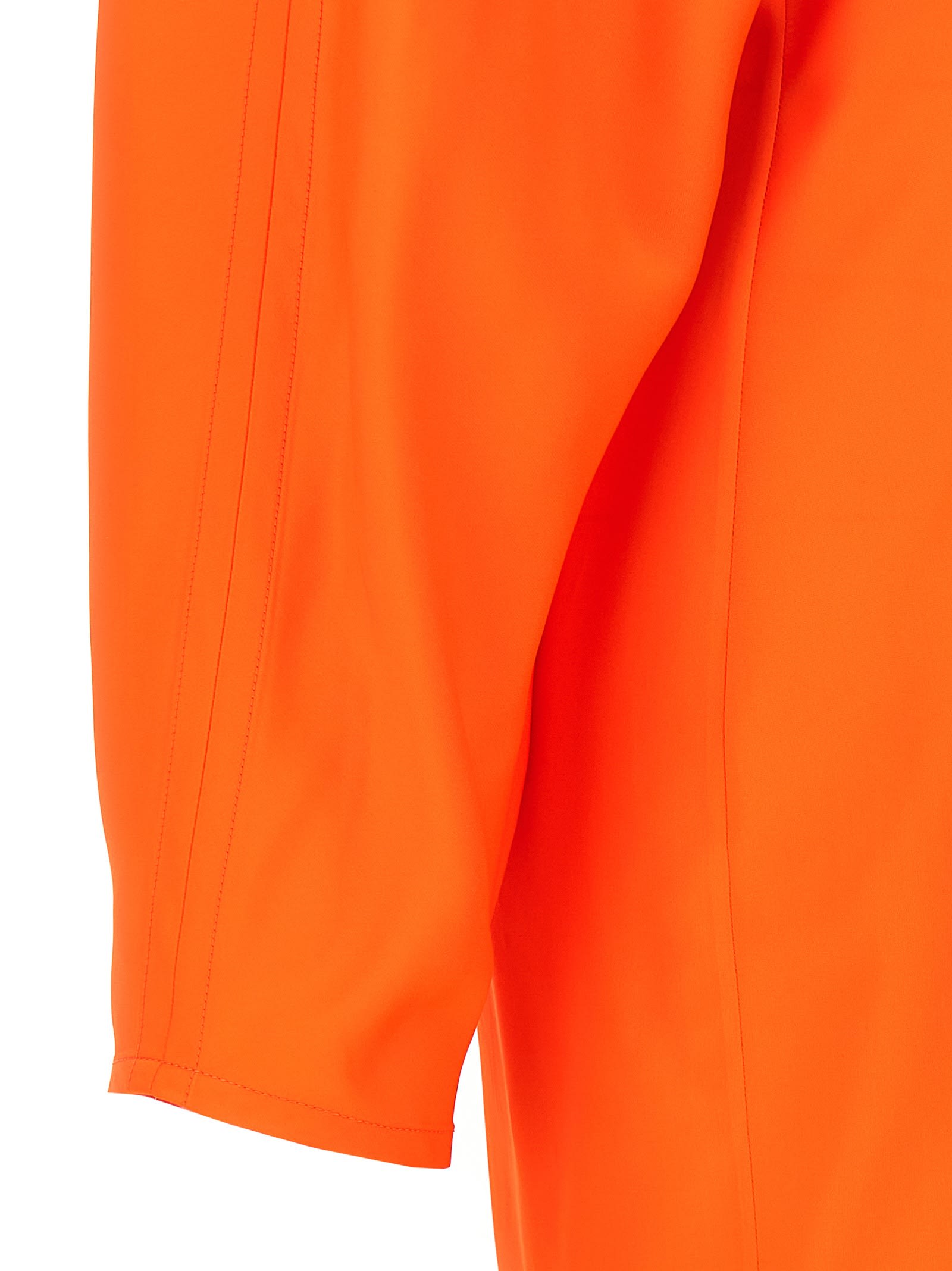 Shop Ferragamo Kimono Long Sleeve Dress In Orange