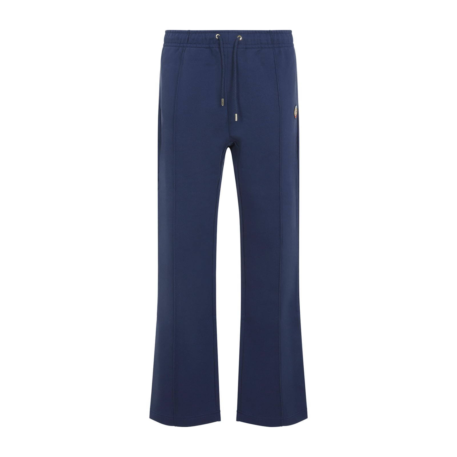 Casablanca Patch Open-hem Track Pants In Blue