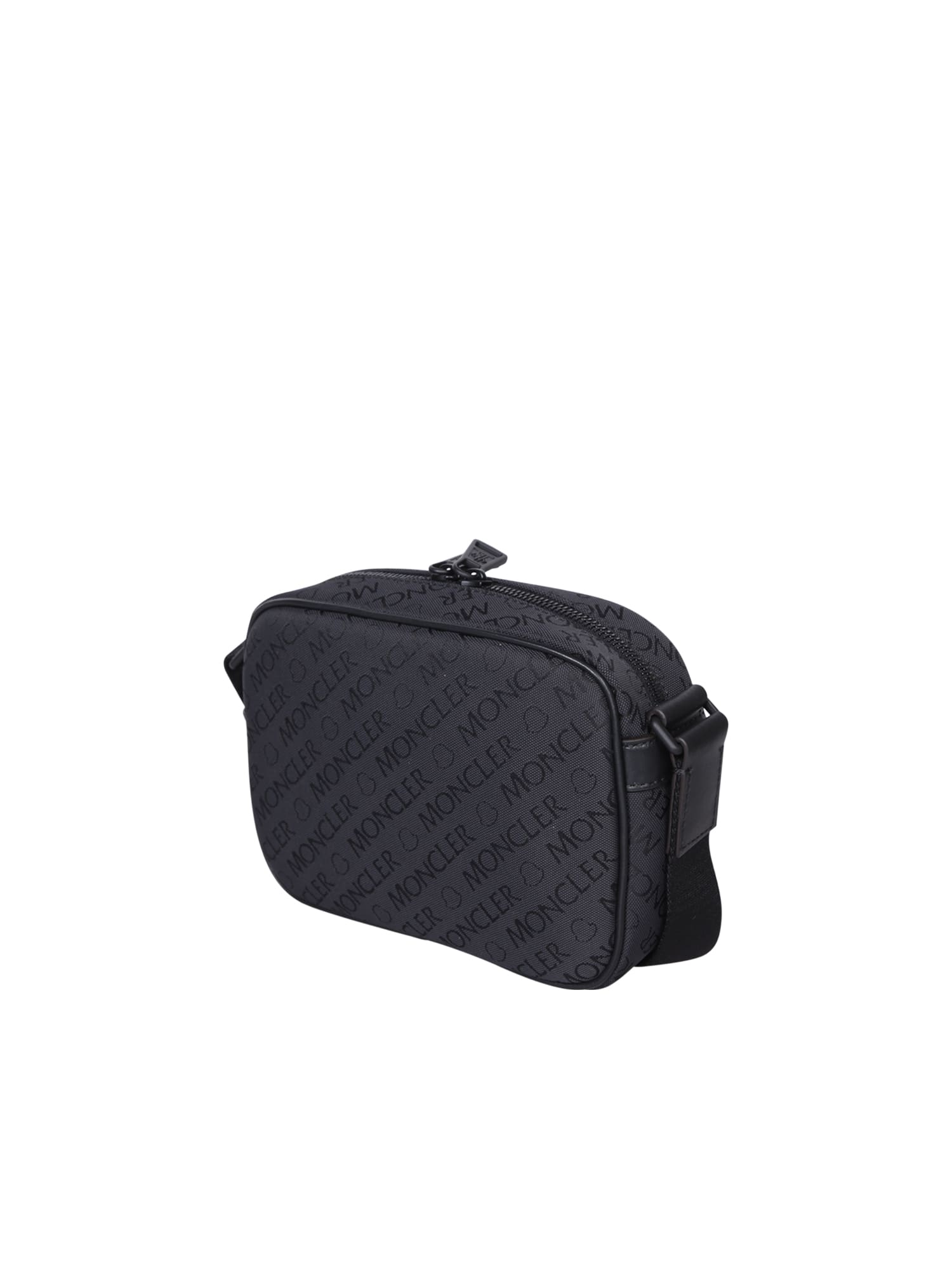 Shop Moncler Cross-body Tech Black Bag
