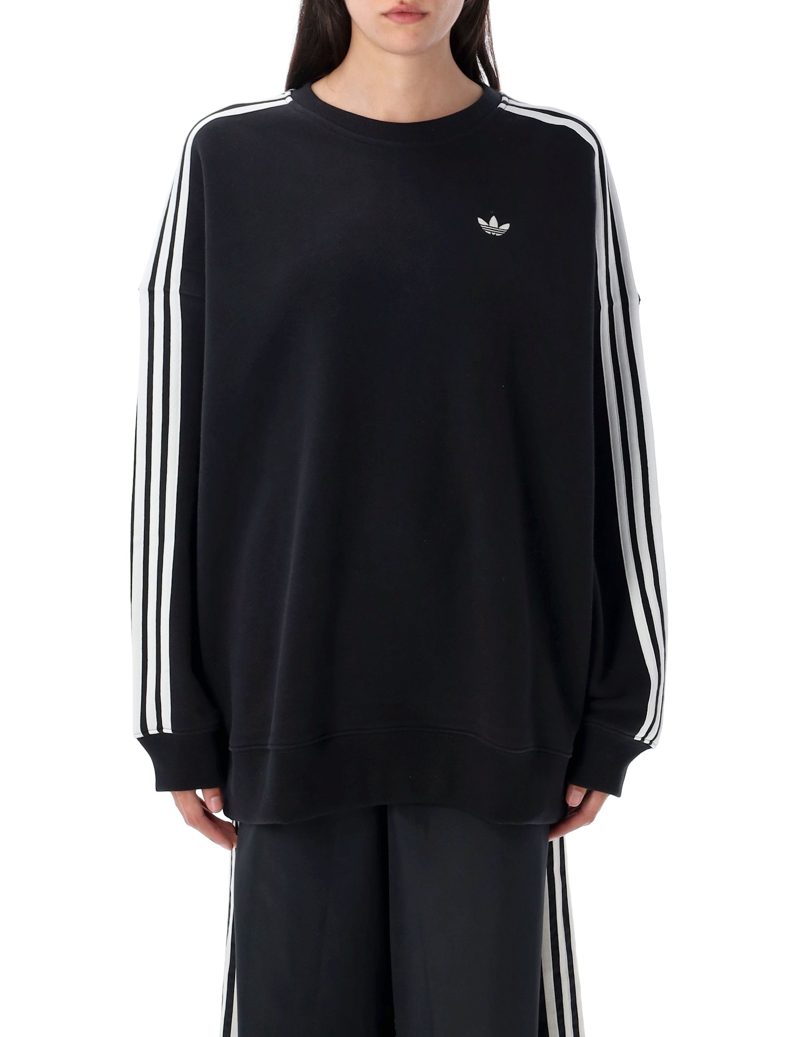 Adidas Originals Oversized Sweatshirt In Black