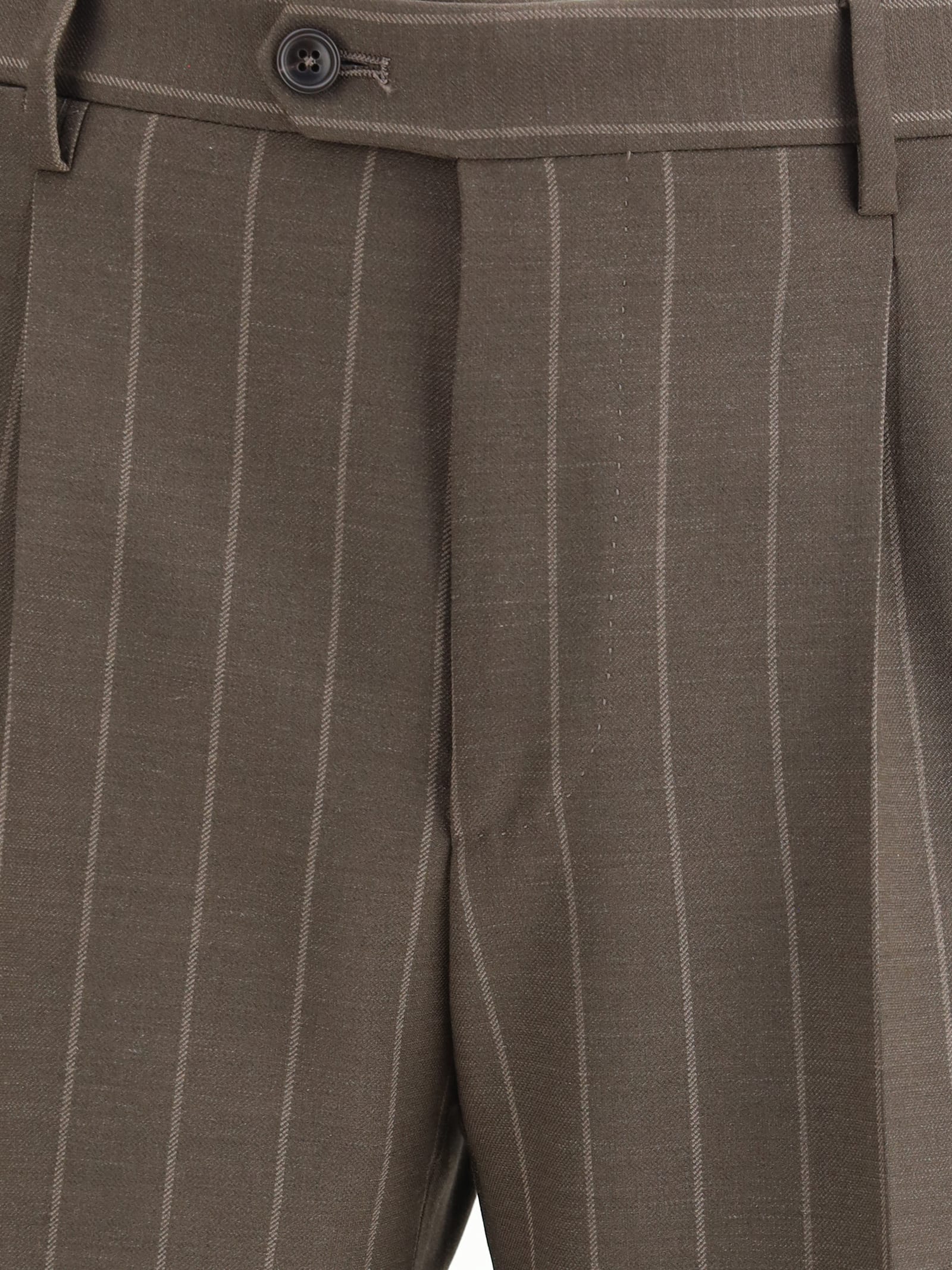 Tagliatore Double-breasted Suit In Brown